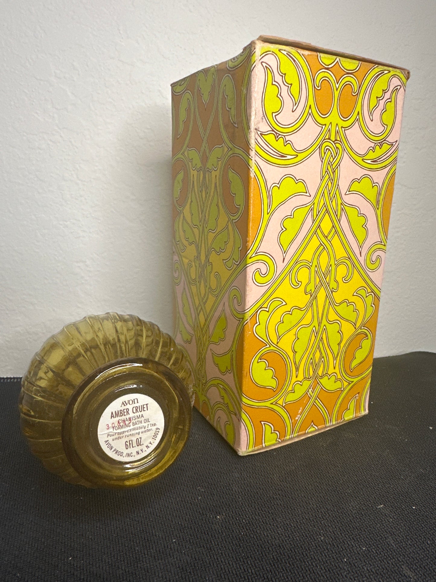 Avon Amber Cruet Charisma Foaming Bath Oil