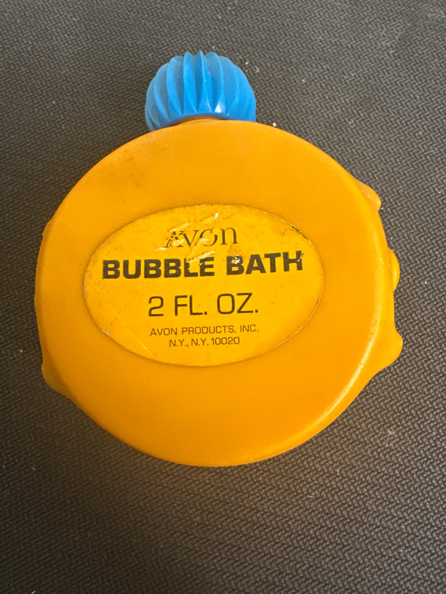 Avon Bubble Bath Small Orange Clock