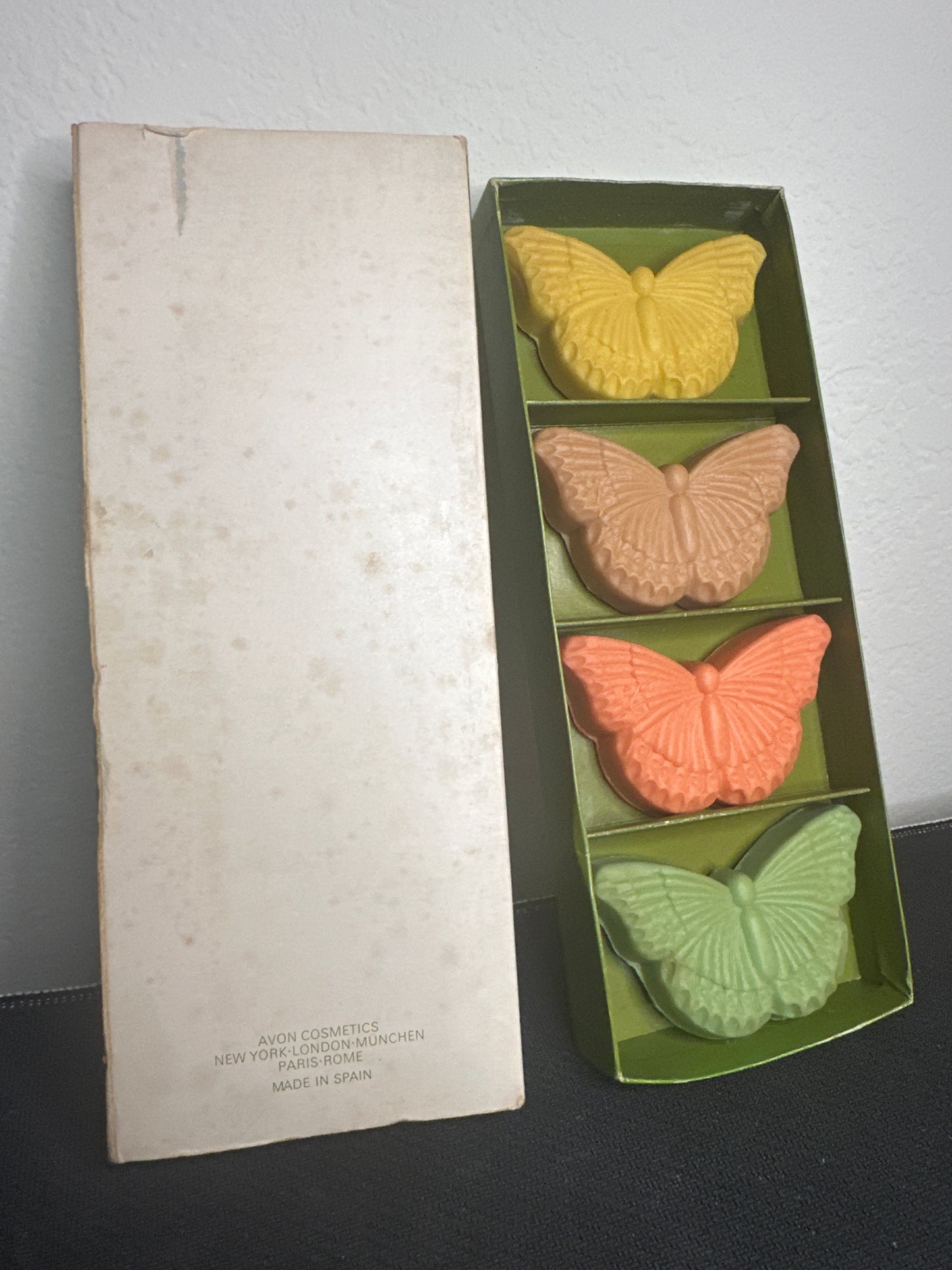 Avon Butterfly Soap Set 4 Perfumed Soaps