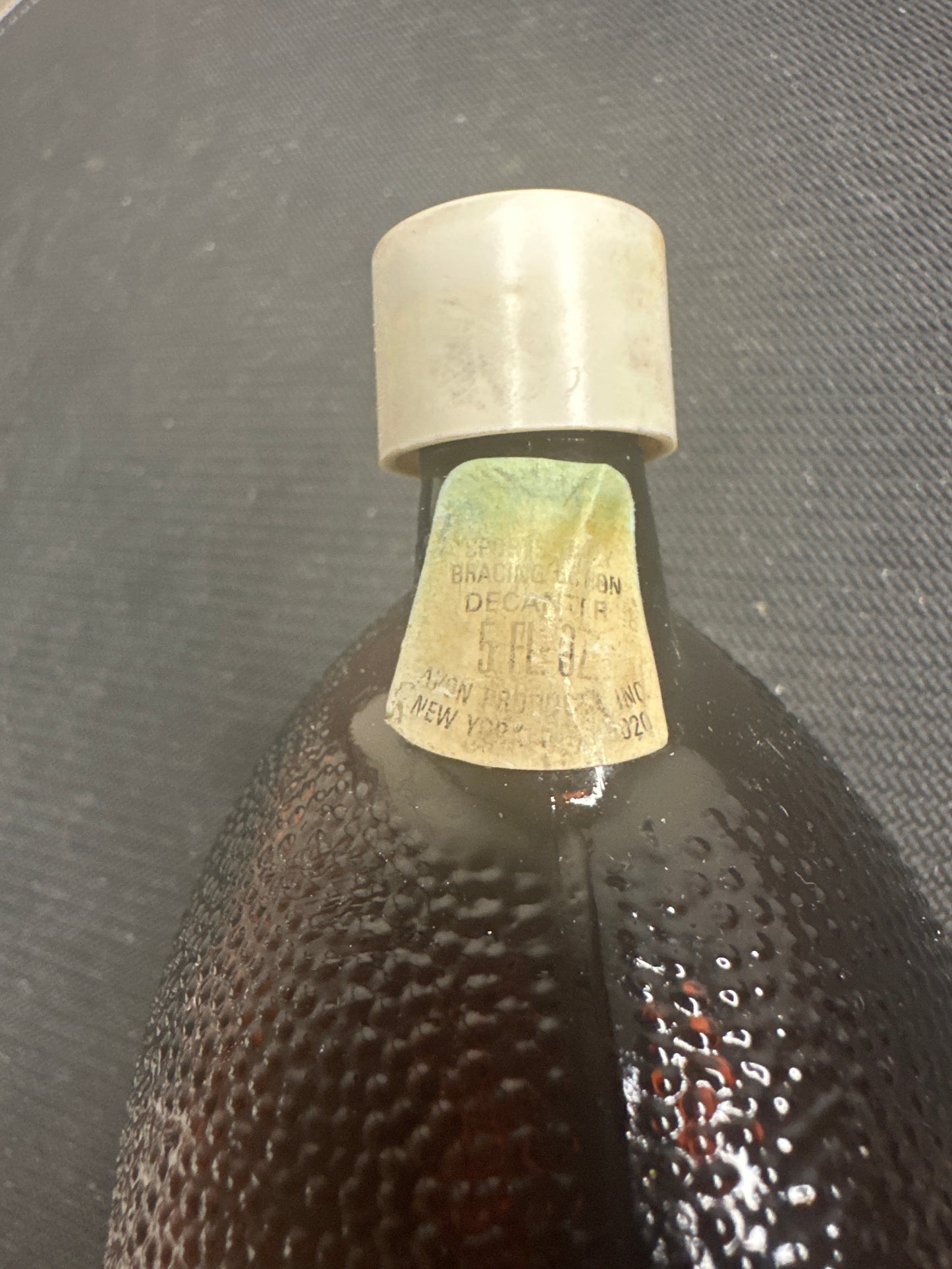 Avon First Down Football Decanter Brown Glass