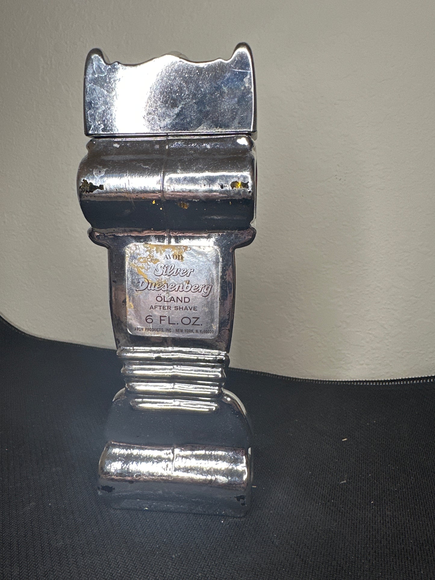 Avon Silver Duesenberg Oland After Shave Silver Metallic Car