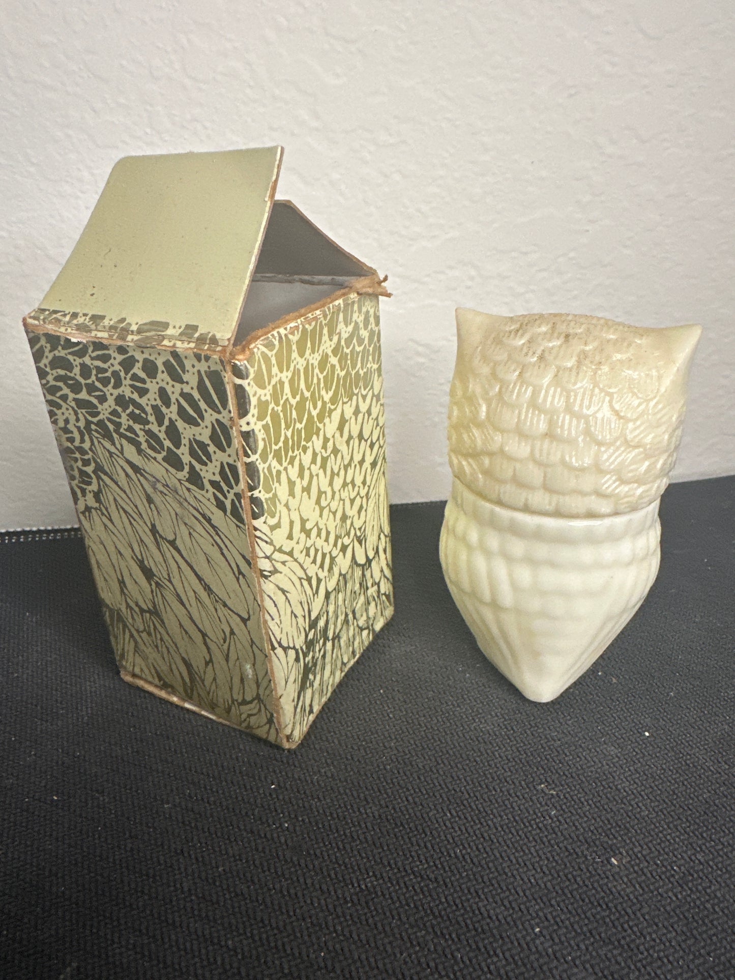 Avon White Owl Decanter in Box