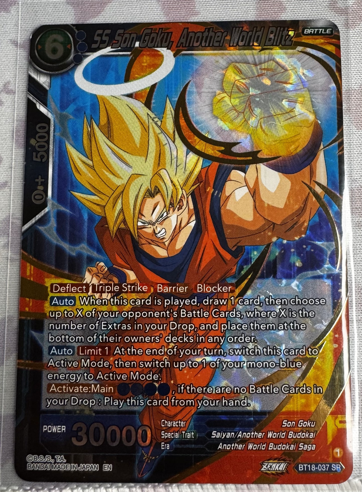 SS Goku Another World Blitz Dragonball Super card