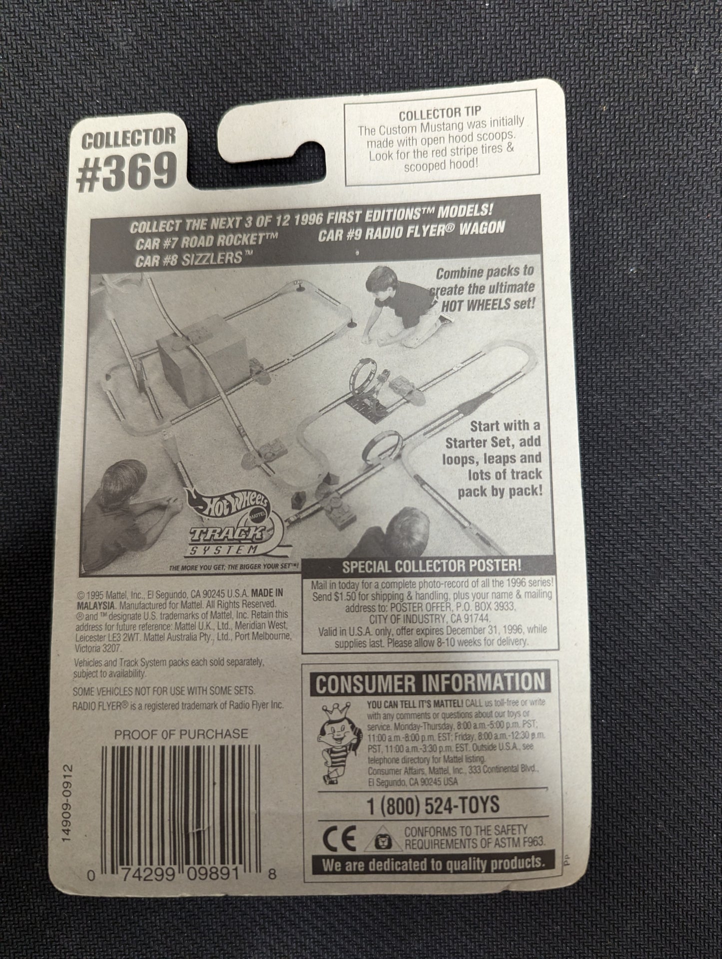 Hot Wheels 1996 Blue Card First Editions Sizzlers 8 out of 12 #369 #14909 Front