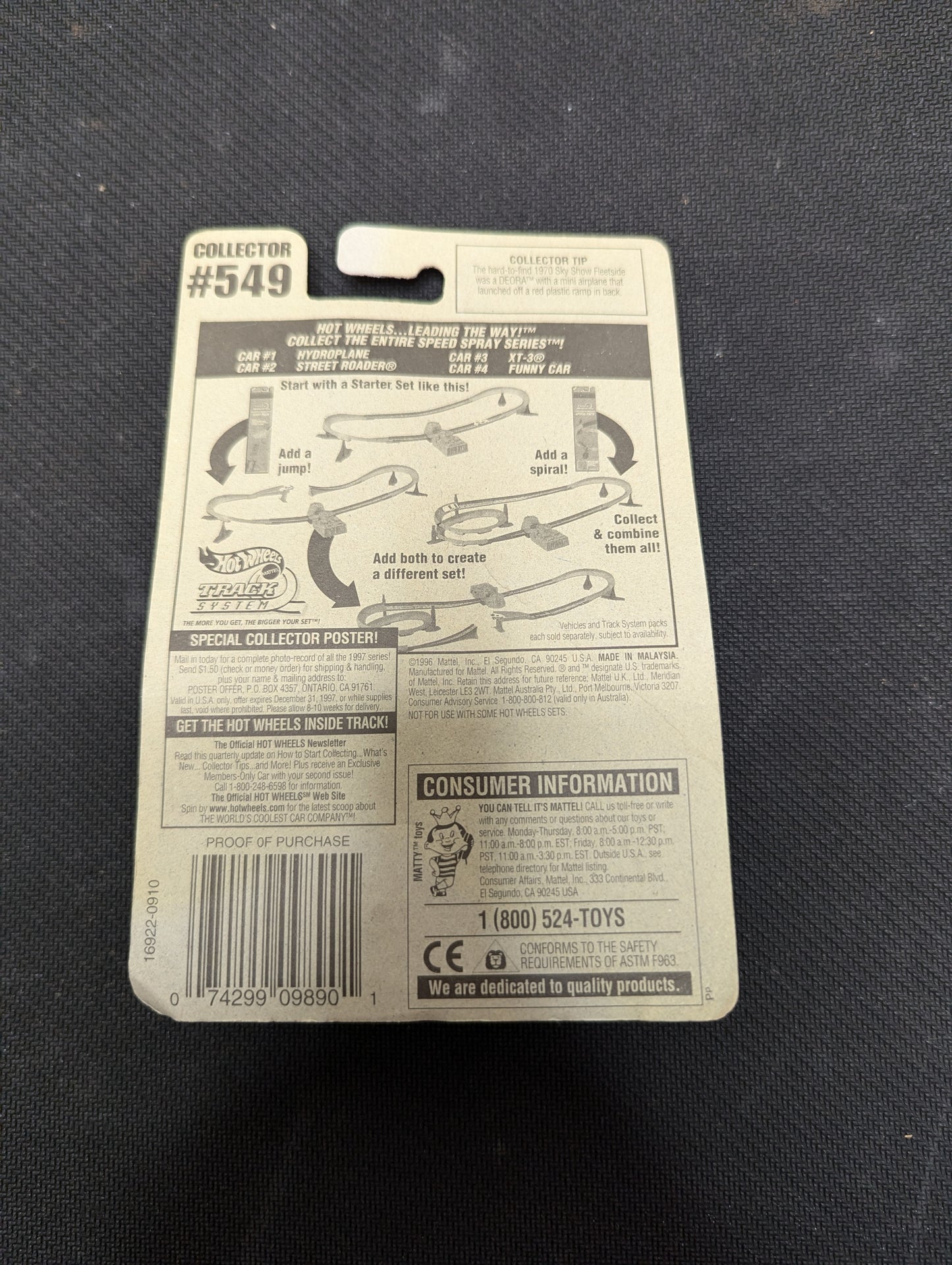 Hot Wheels 1996 Speed Spray Series 1 of 4 #549 #16922