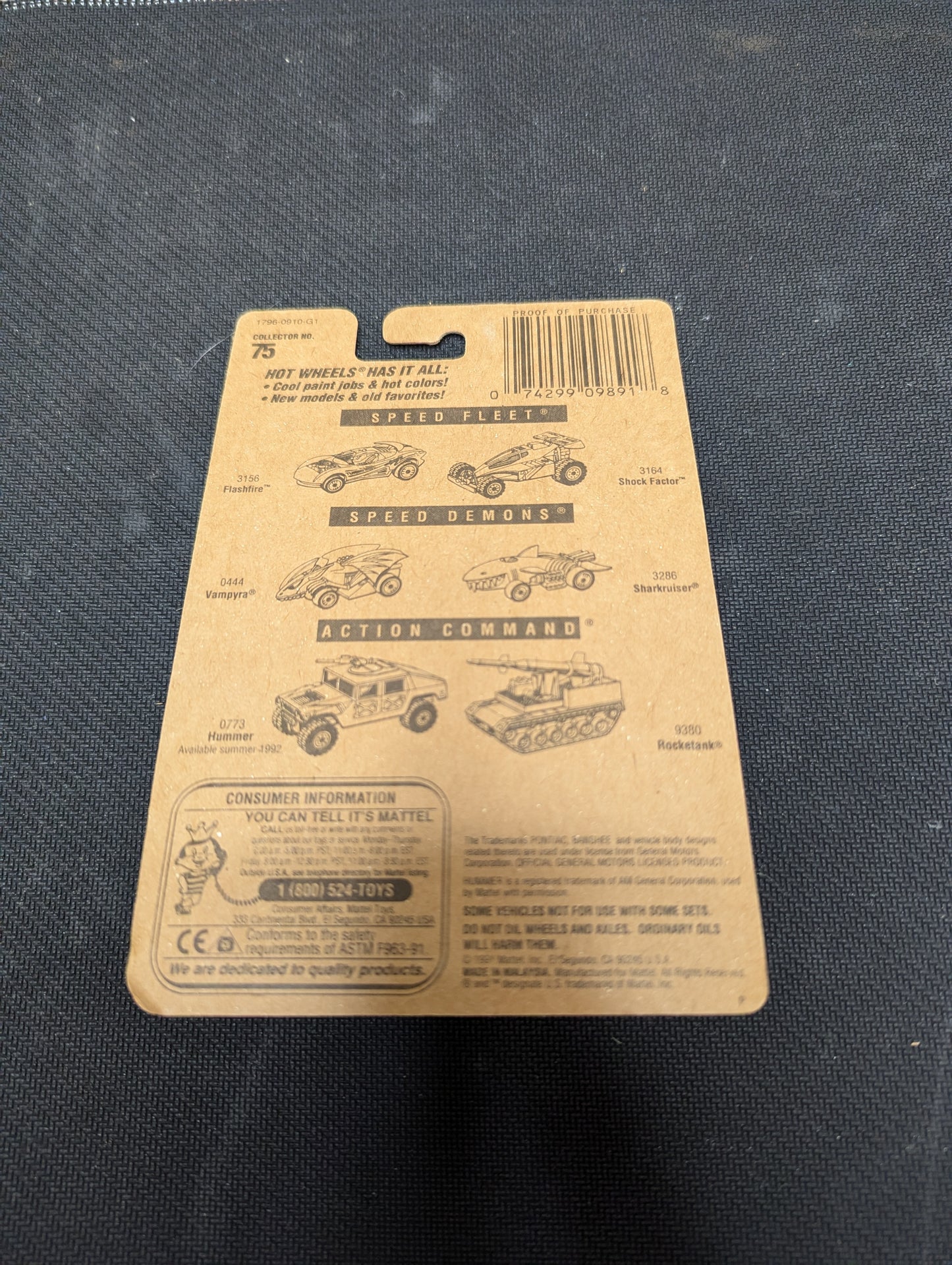 Hot Wheels Blue Card Pontiac Banshee #75 #1796