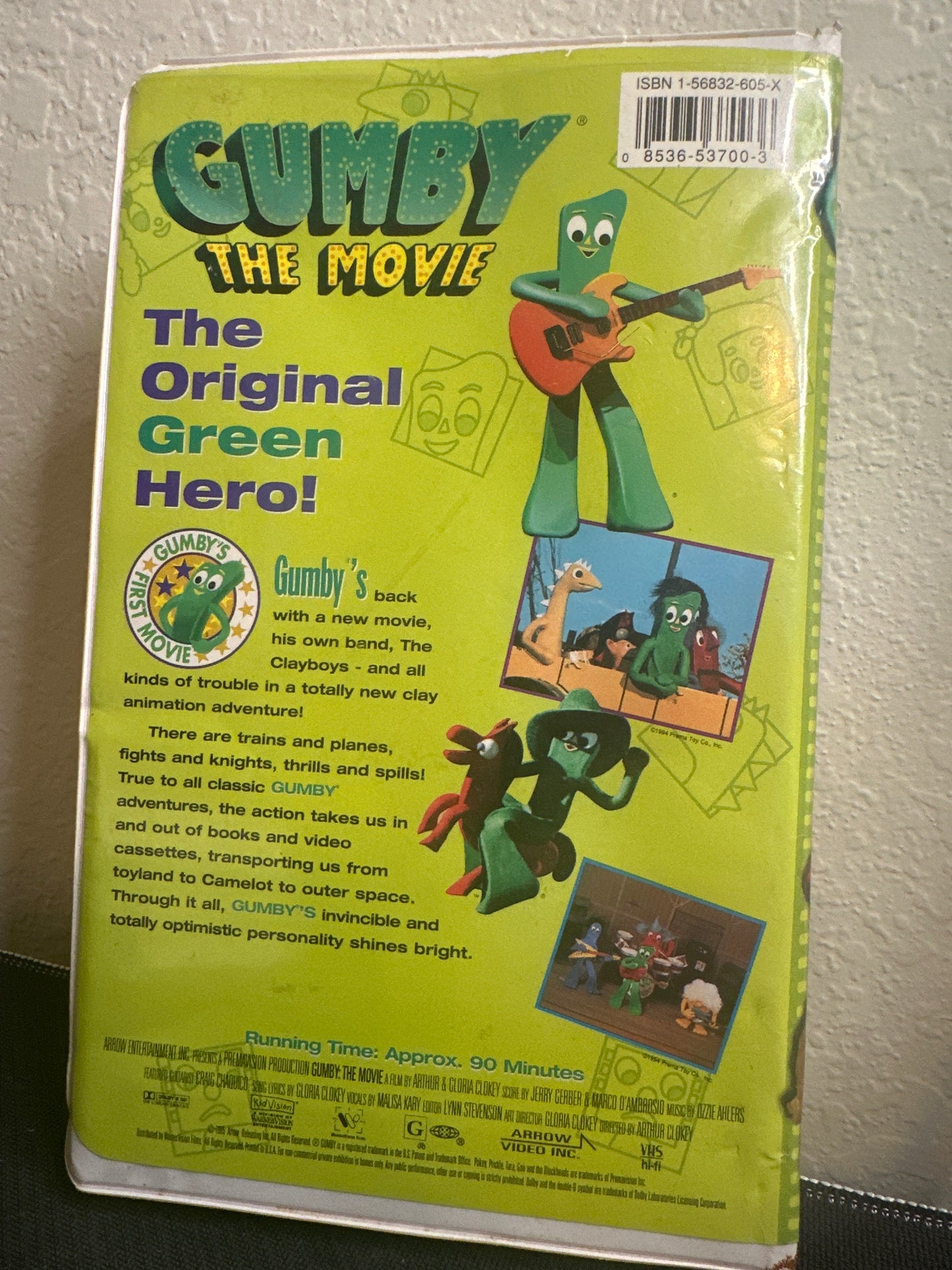 Kid Vision 1995 The Gumby Movie VHS