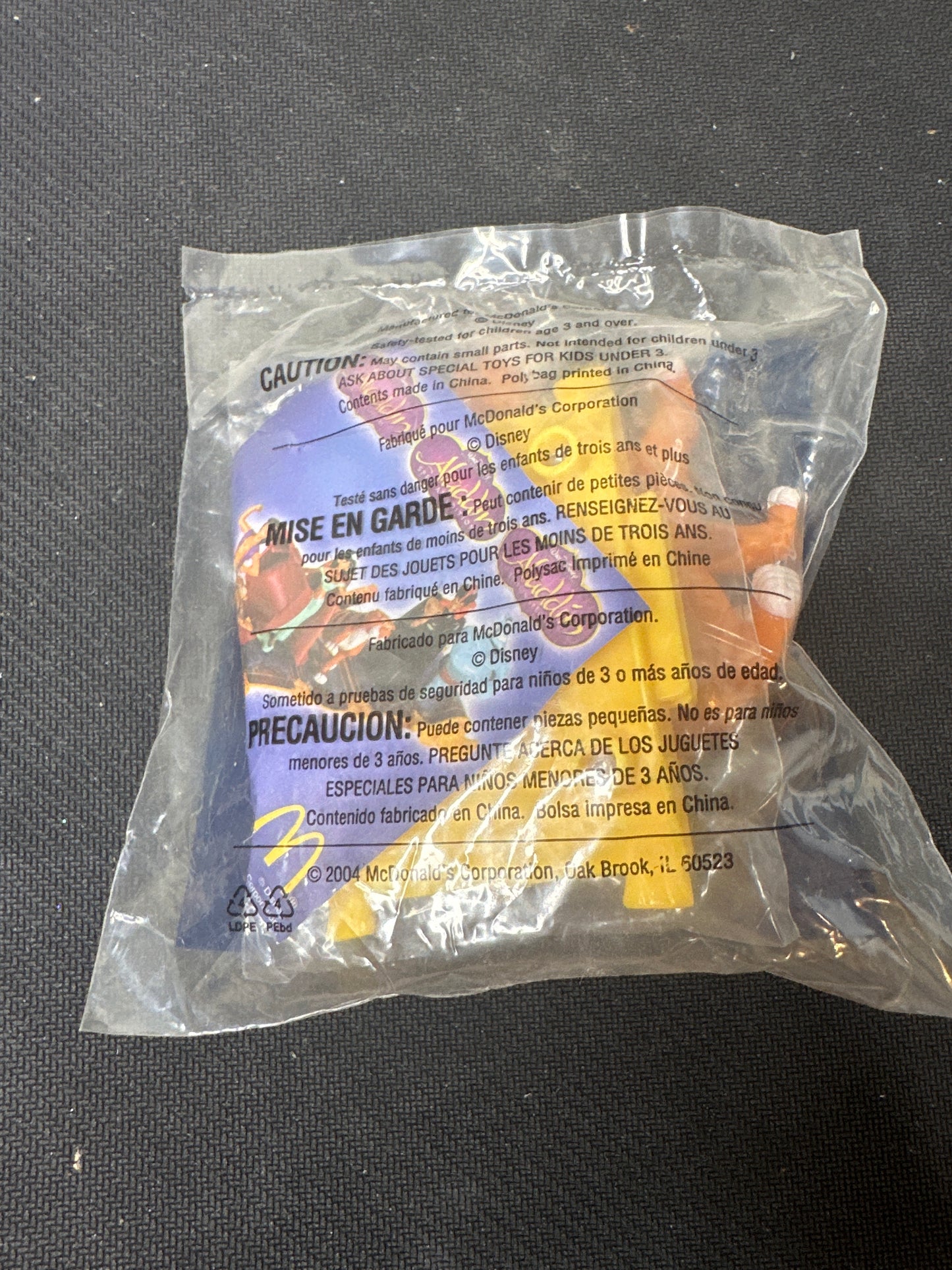 McDonalds Happy Meal 2004 Disney Aladdin Special Edition Raja Toy