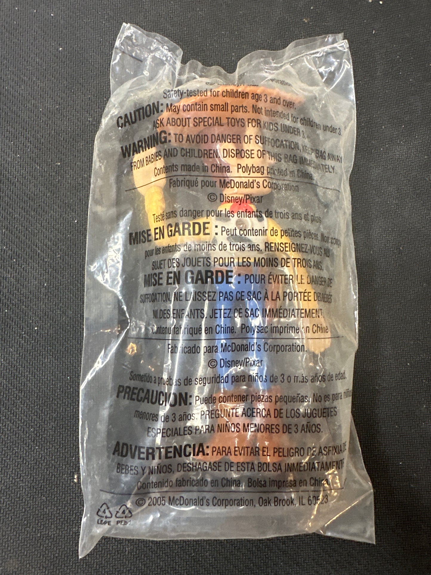 McDonalds Happy Meal 2007 Disney Toy Story Woody Toy