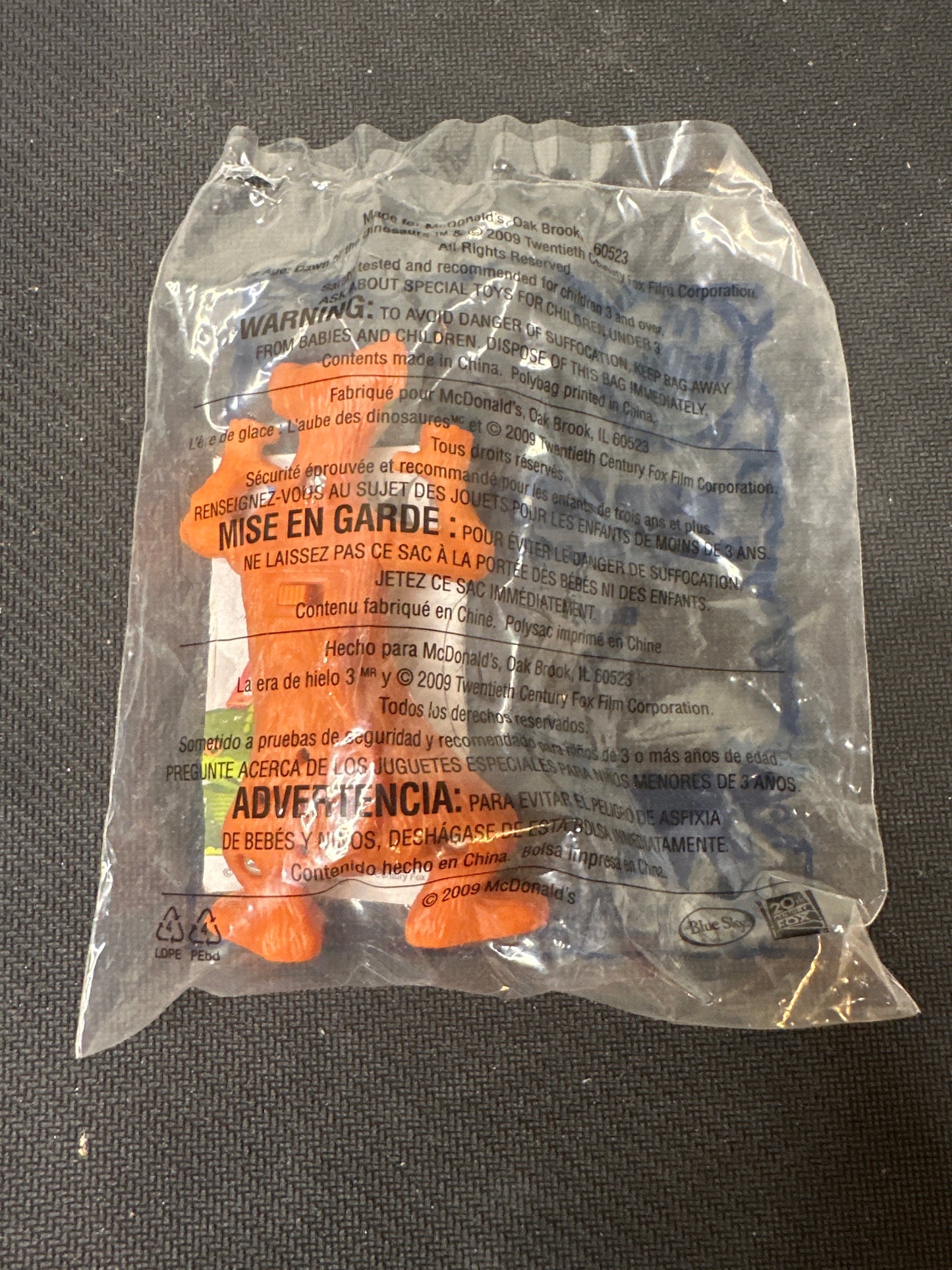 McDonalds Happy Meal 2009 Ice Age Dawn of the Dinosaurs Buck Toy