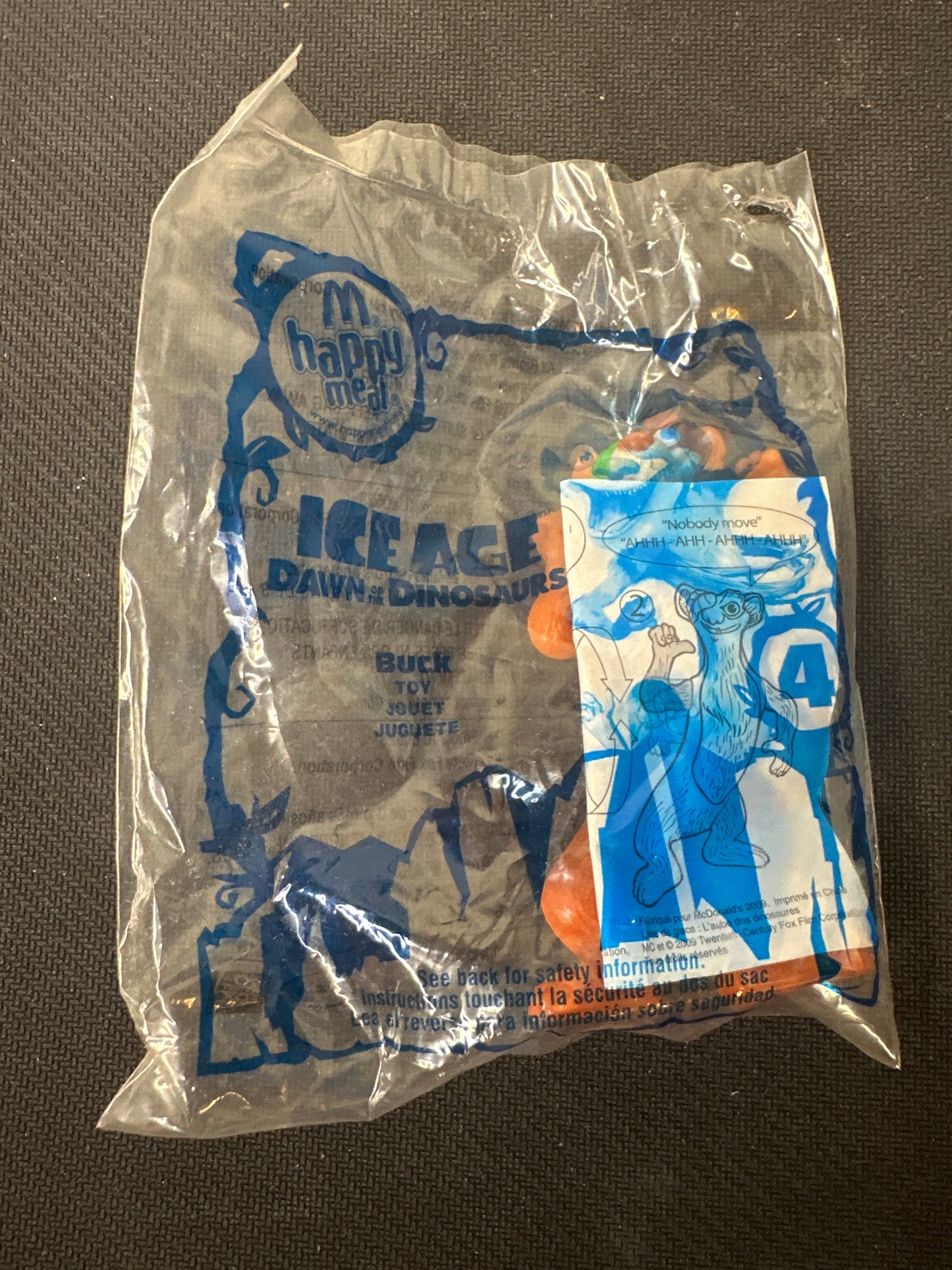McDonalds Happy Meal 2009 Ice Age Dawn of the Dinosaurs Buck Toy