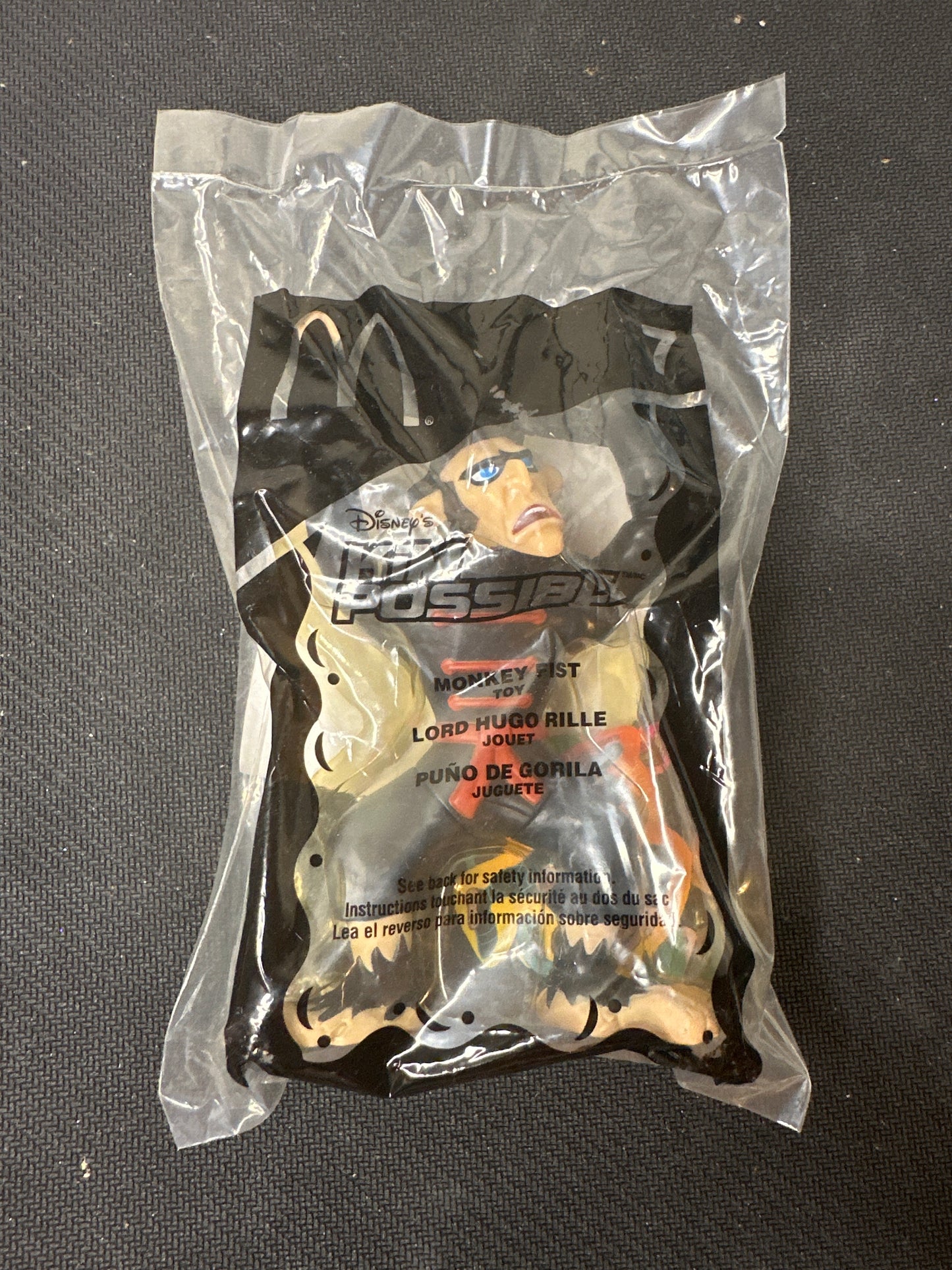 McDonalds Happy Meal Disney 2003 Kim Possible Monkey Fist Toy