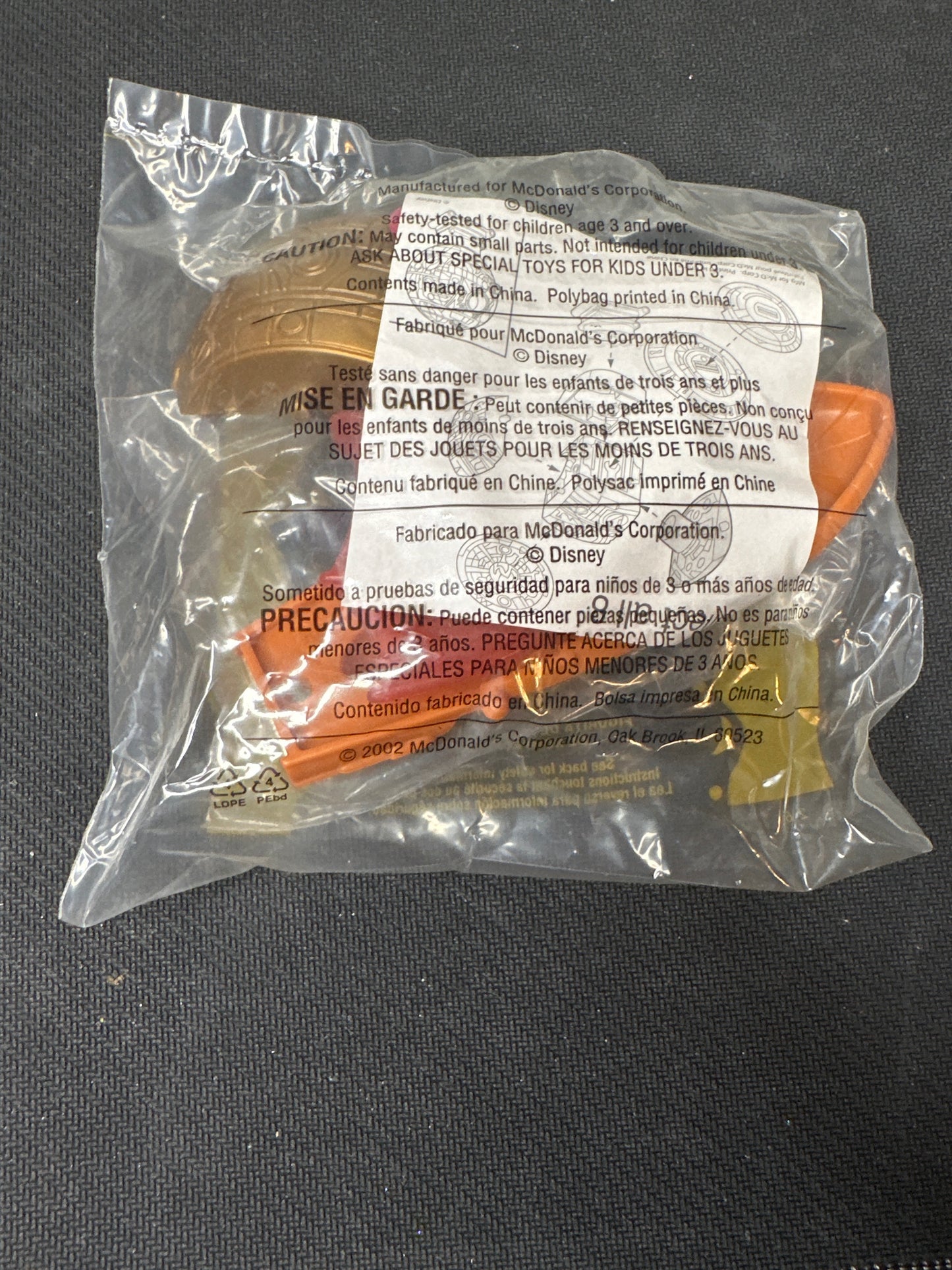McDonalds Happy Meal Disney Treasure Planet Jim Hawkins Action Figure with Puzzle Accessory