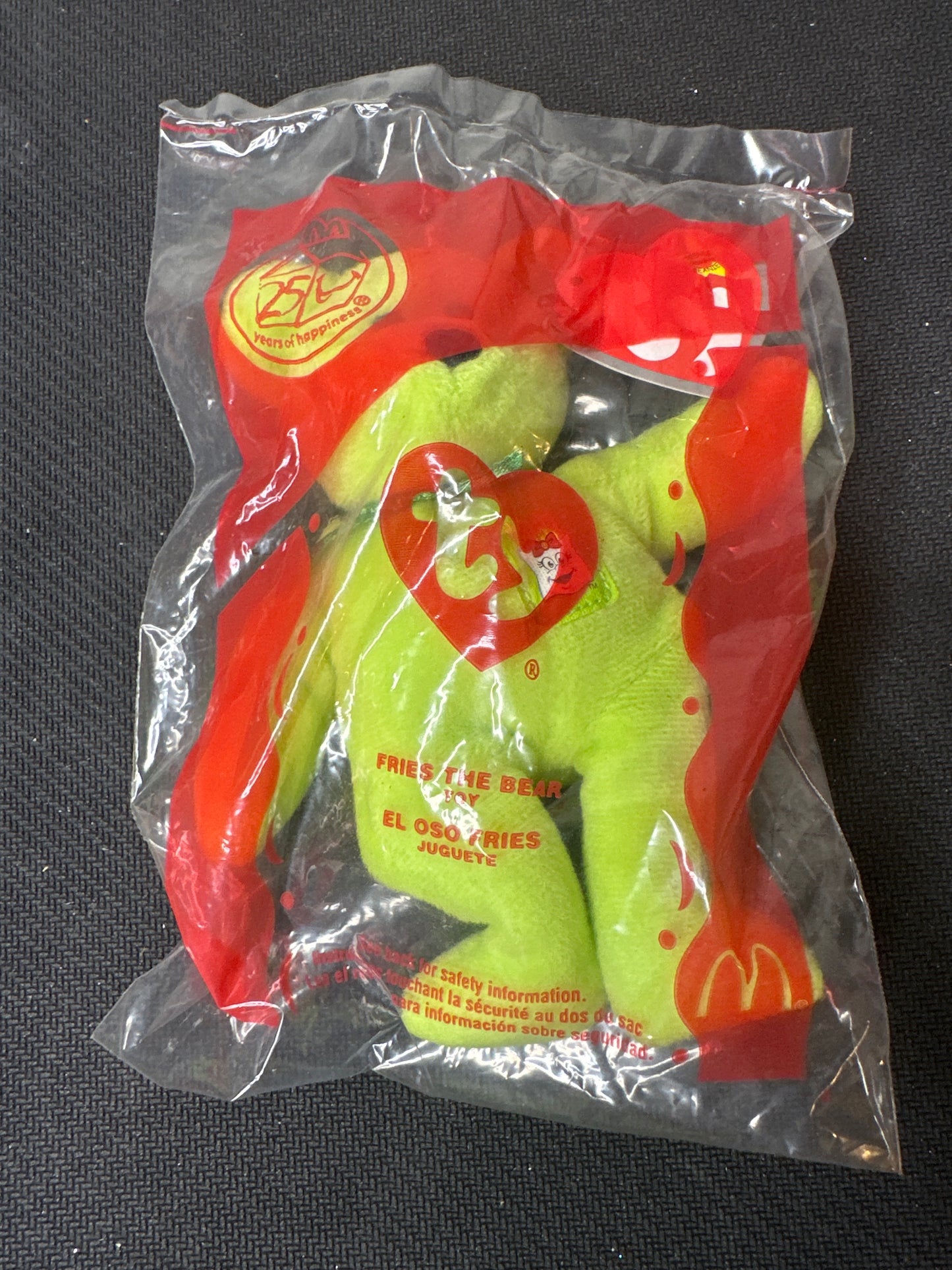McDonalds Happy Meal TY Fries the Bear