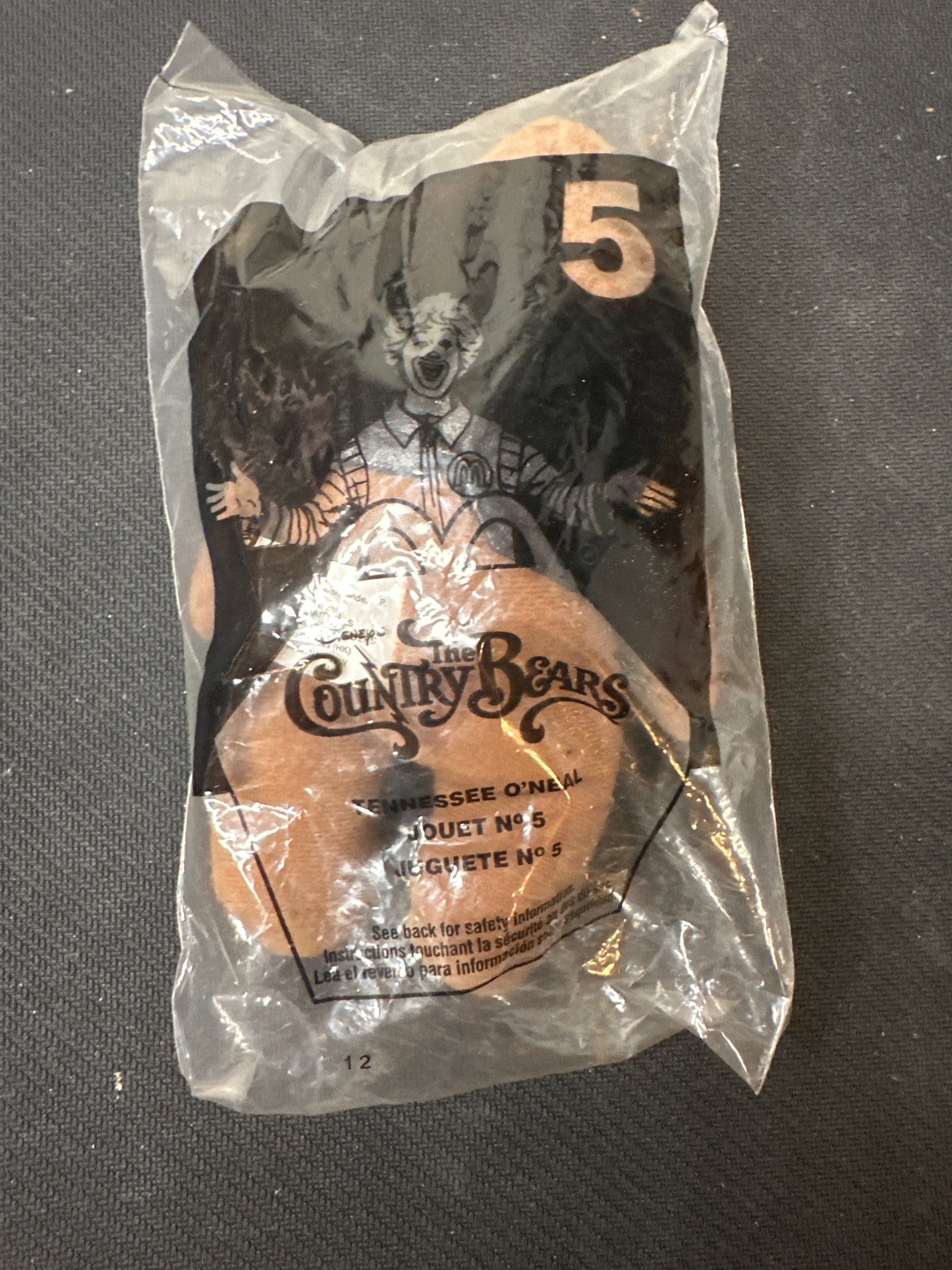 McDonalds Happy Meal 2001 The Country Bears Tennessee O'Neal