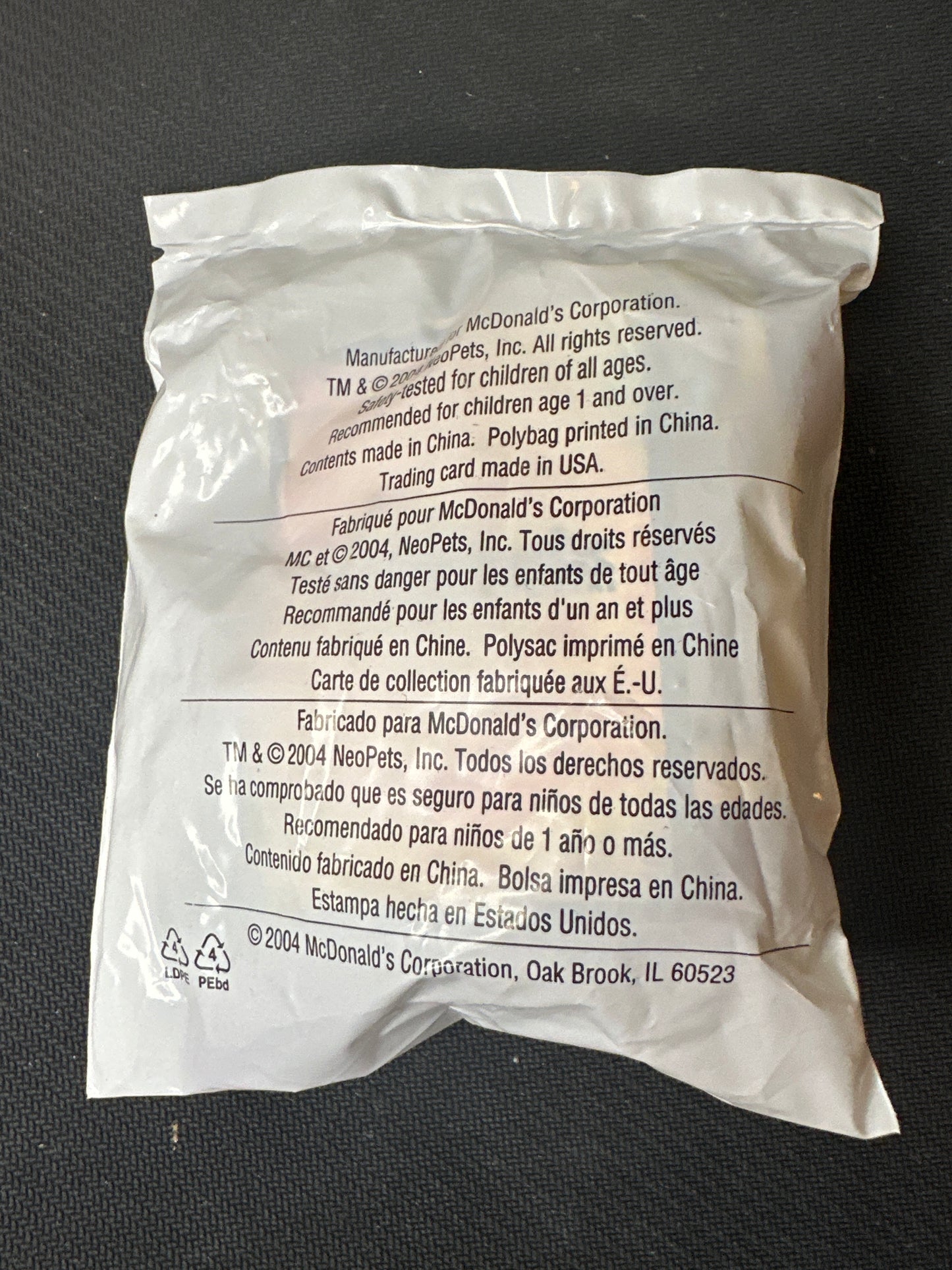 McDonalds Happy Meal 2004 Neopets No. 4 Chomby Toy