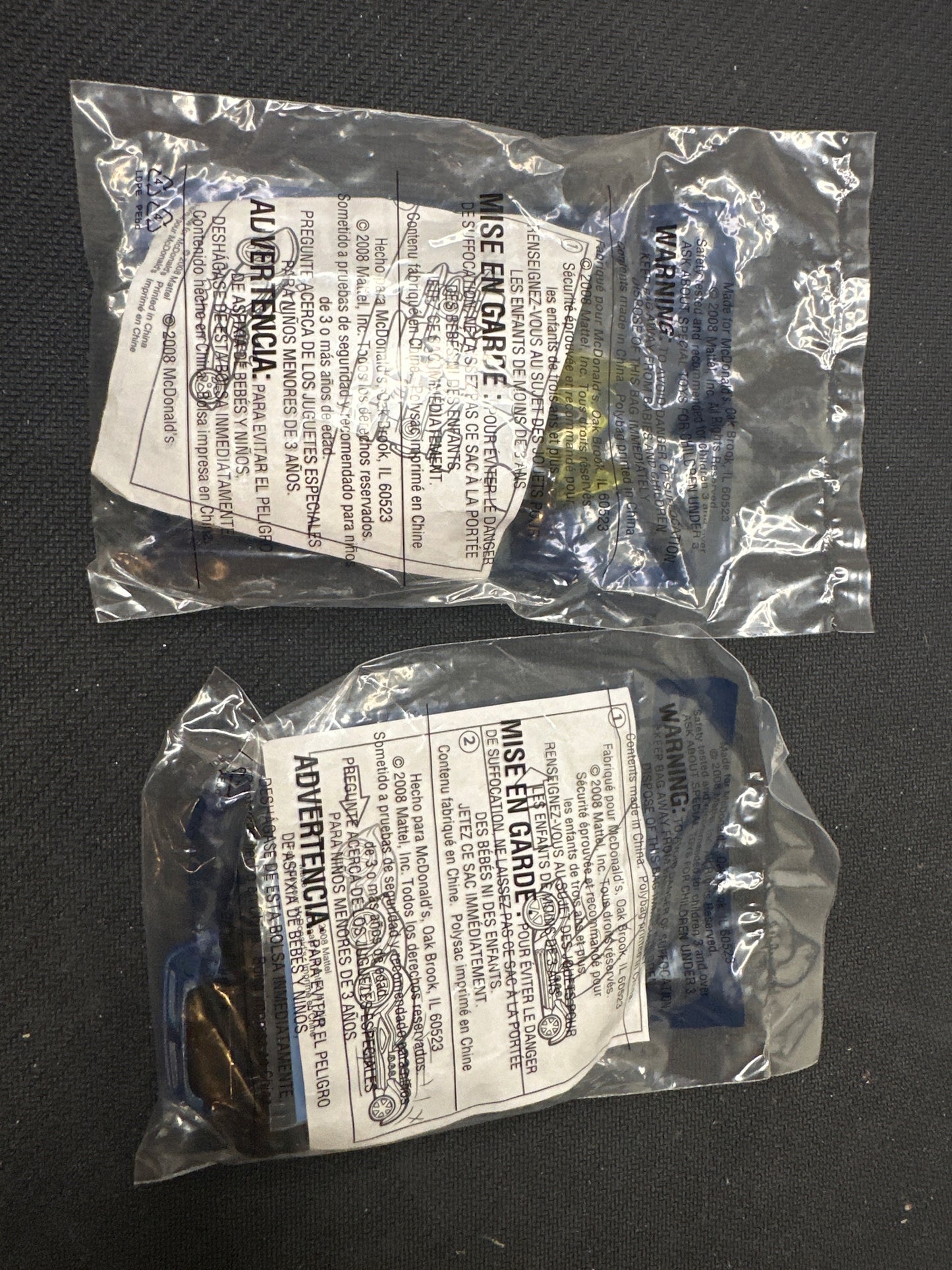 McDonalds Happy Meal 2008 Hot Wheels Diesel Boy Toy and I Candy