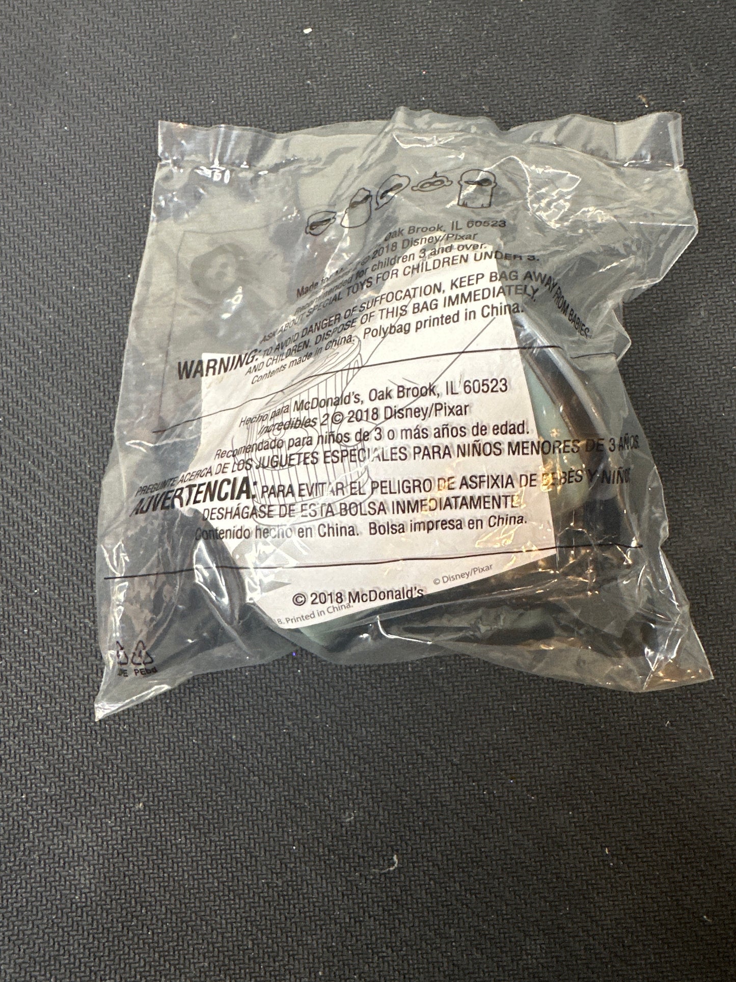 McDonalds Happy Meal 2018 Incredibles 2 Raccoon Surprise No. 8 Toy