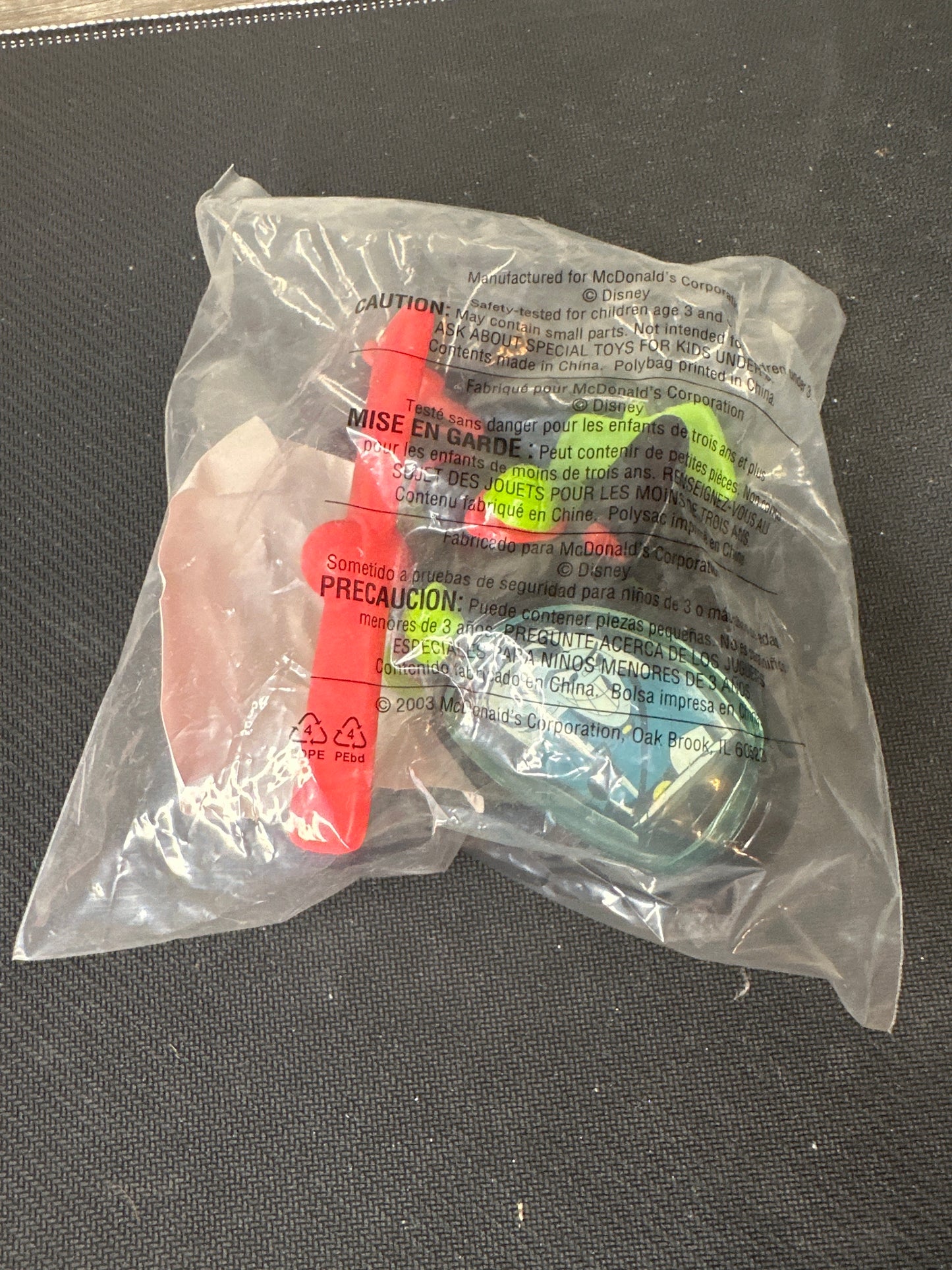 McDonalds Happy Meal Disney Kim Possible Drakkens Helicoper No. 3 Toy