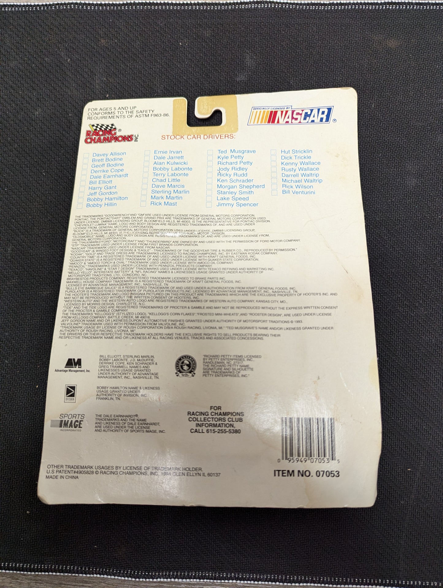 Racing Champions 1993 Rusty Wallace #2 Nascar Stock Car