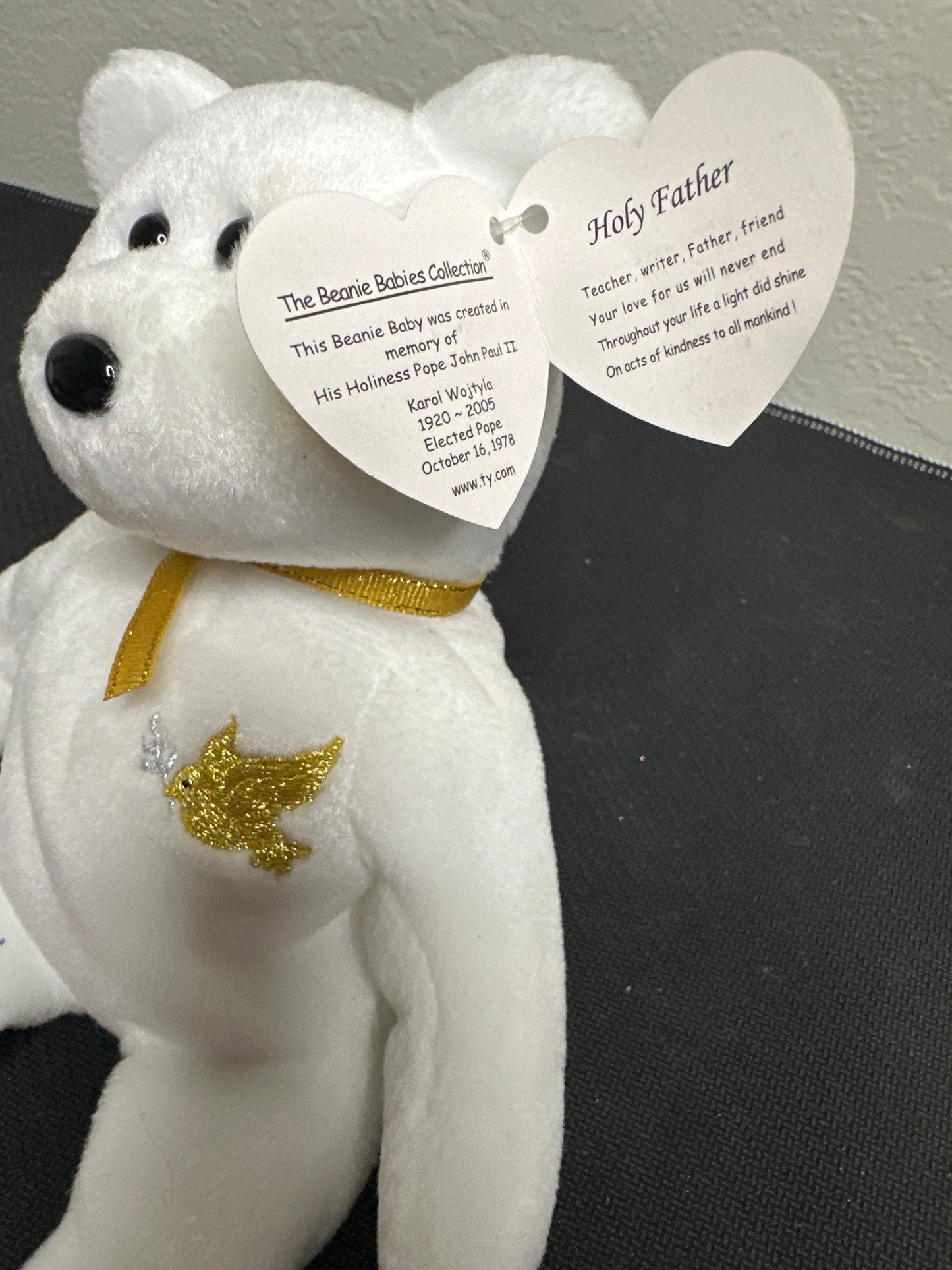 TY Beanie Baby Holy Father Bear