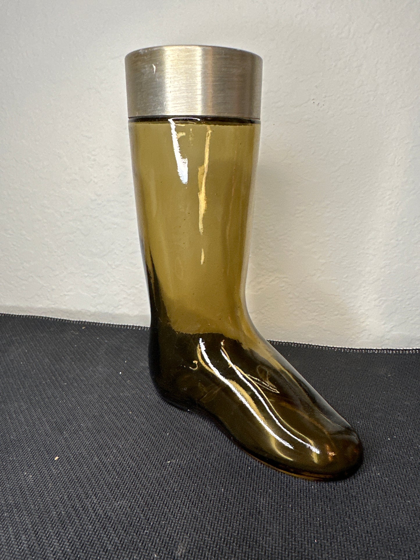 Avon Brown Glass Boot Decanter