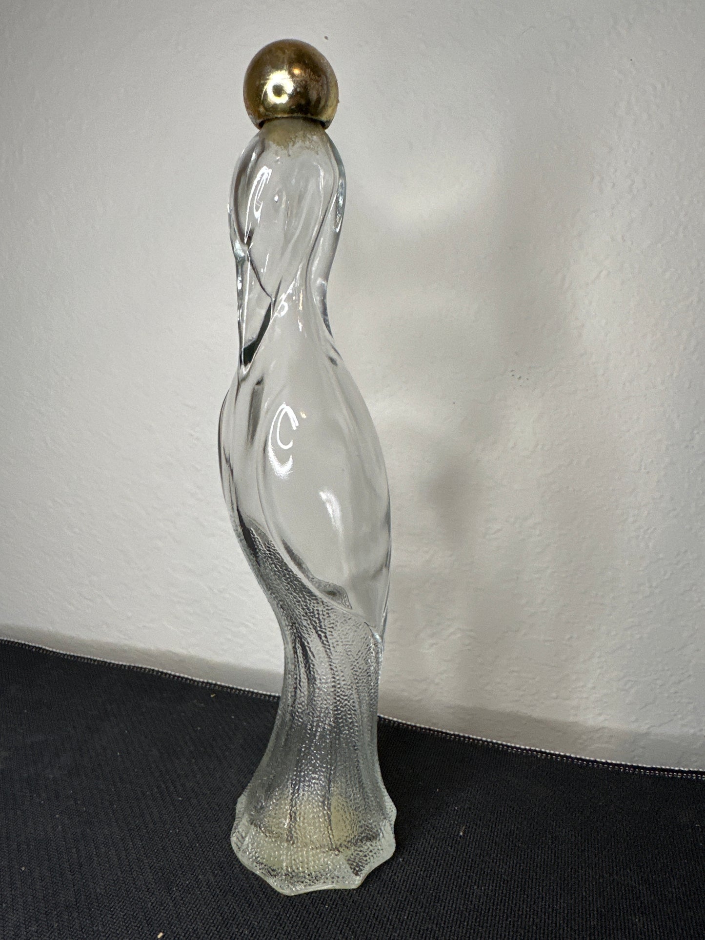 Avon Flamingo Decanter Charisma Cologne Clear Glass