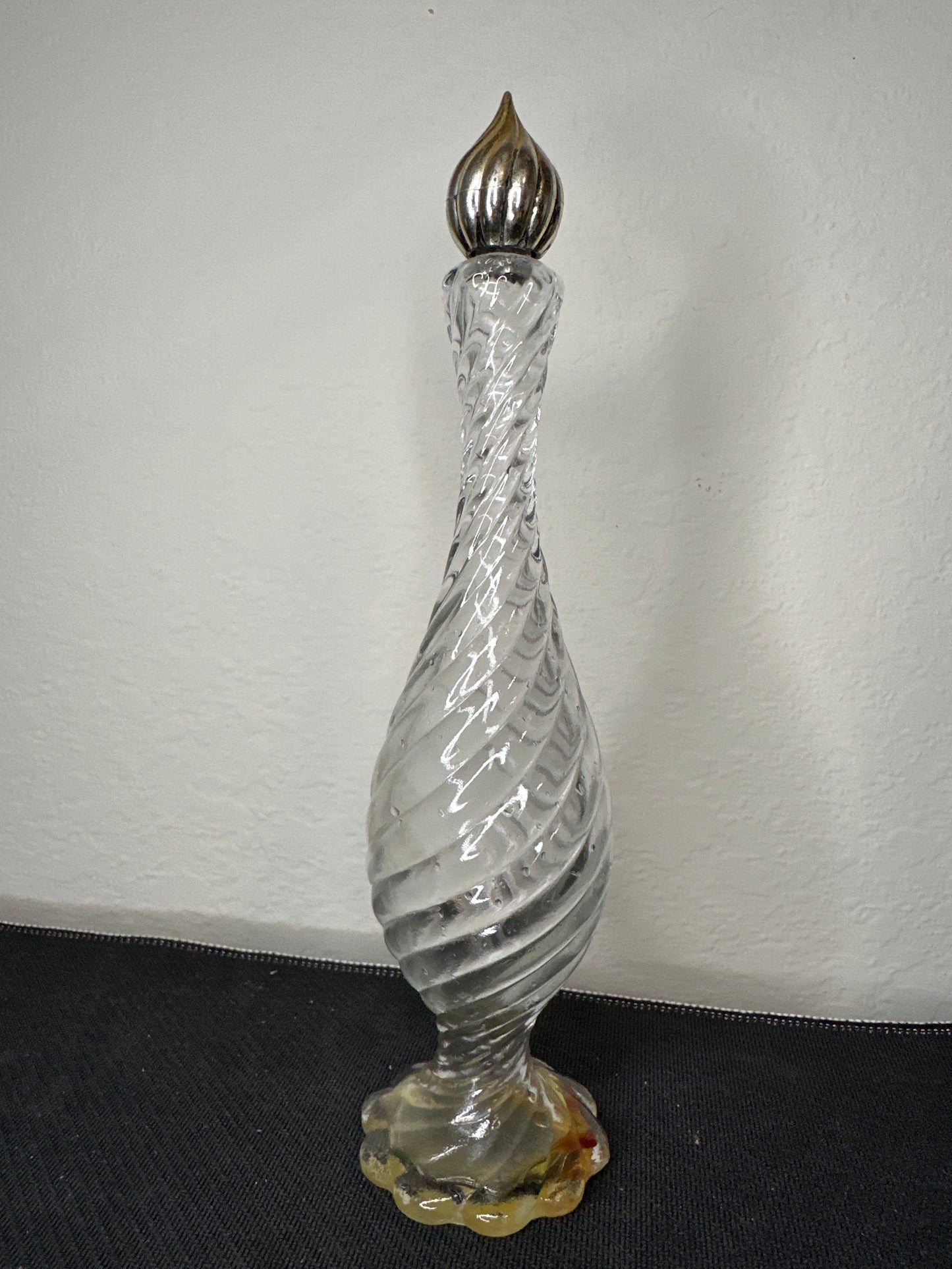 Avon Flamingo Decanter Charisma Cologne Clear Glass