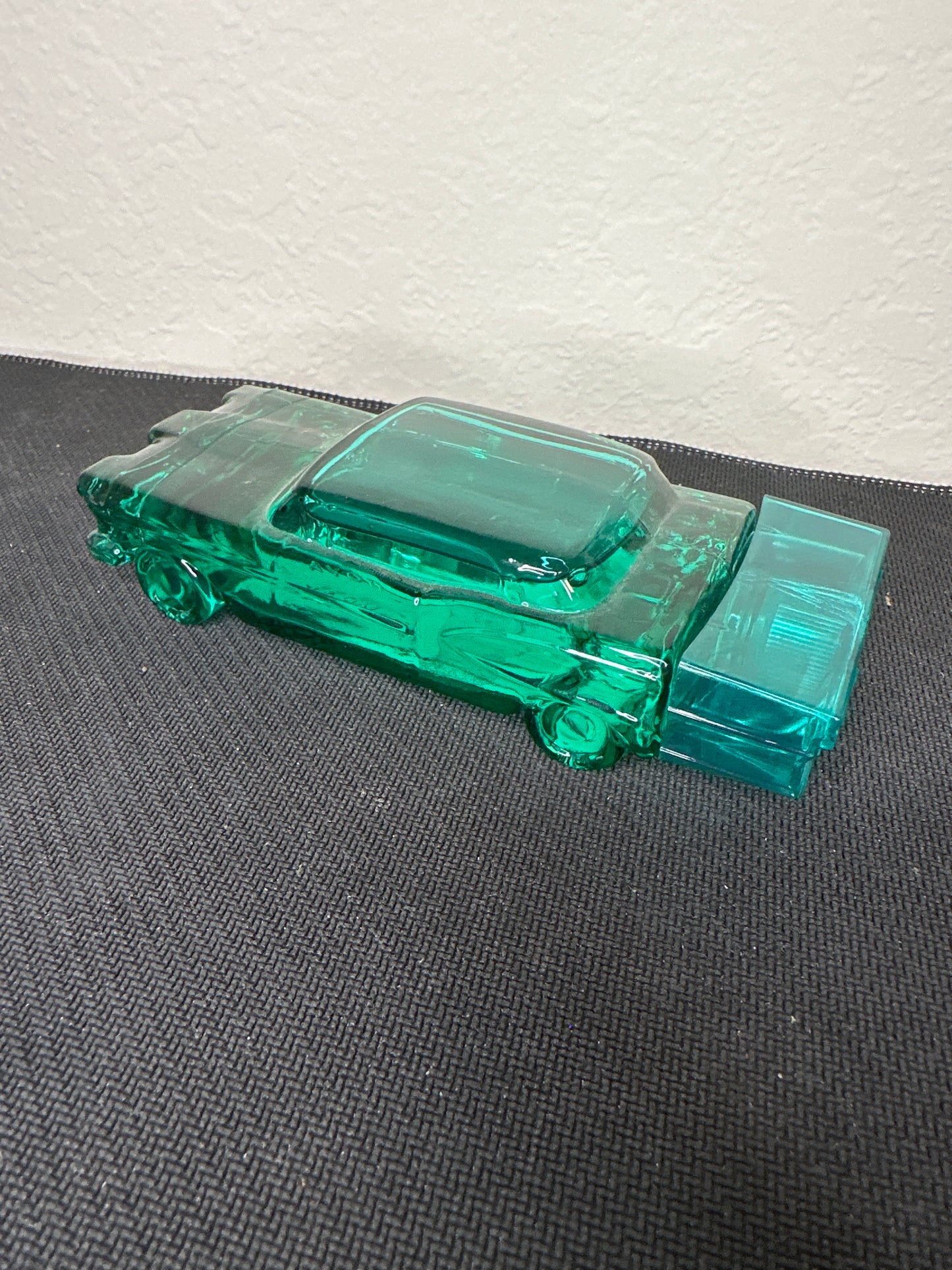 Avon Low Teal Glass Car