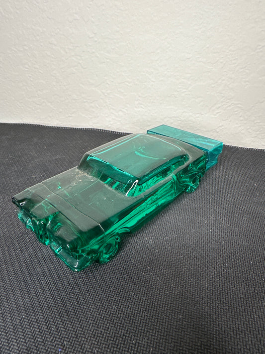 Avon Low Teal Glass Car