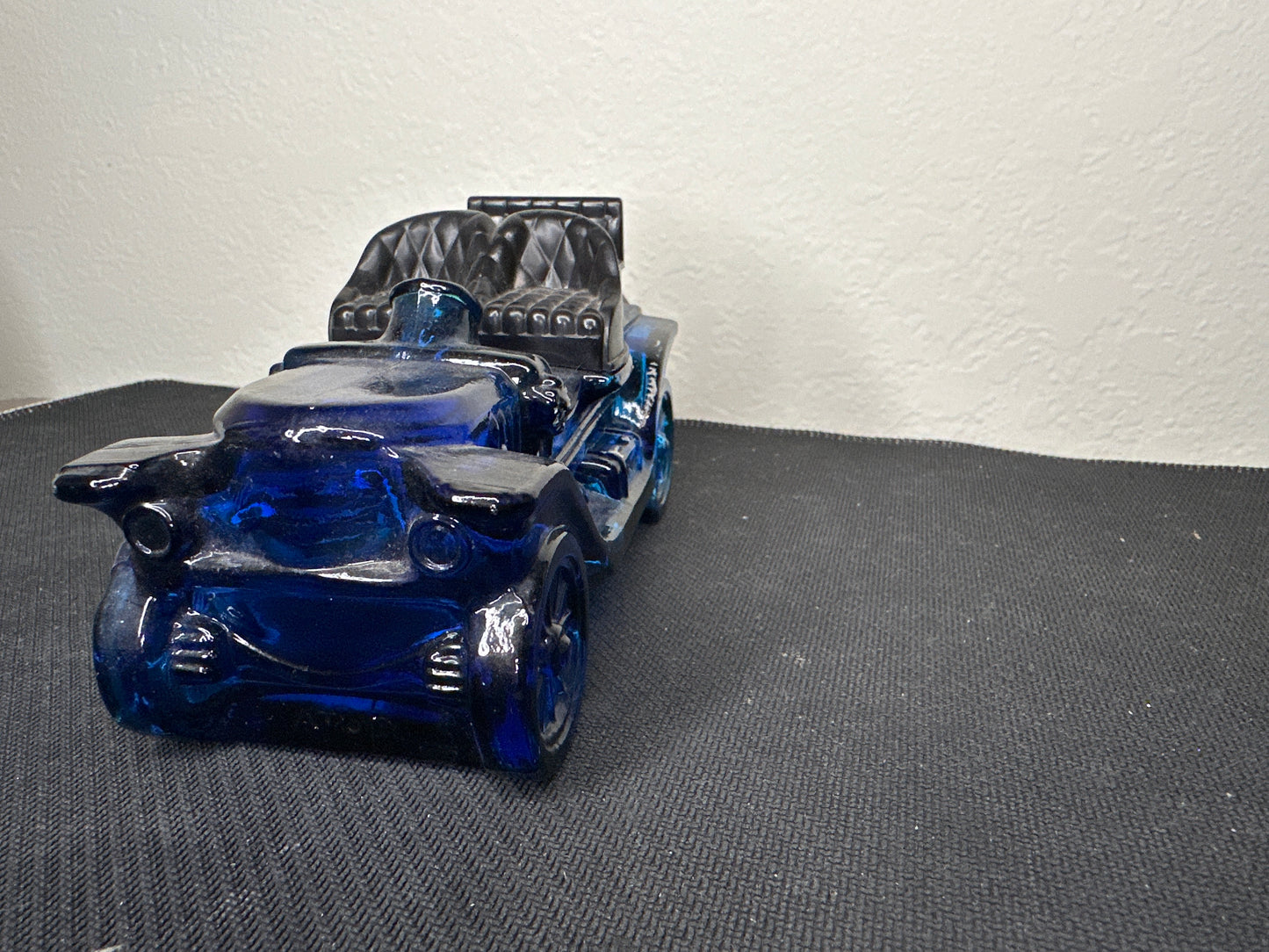 Avon “Stanley Steamer” Car After Shave Bottle Blue