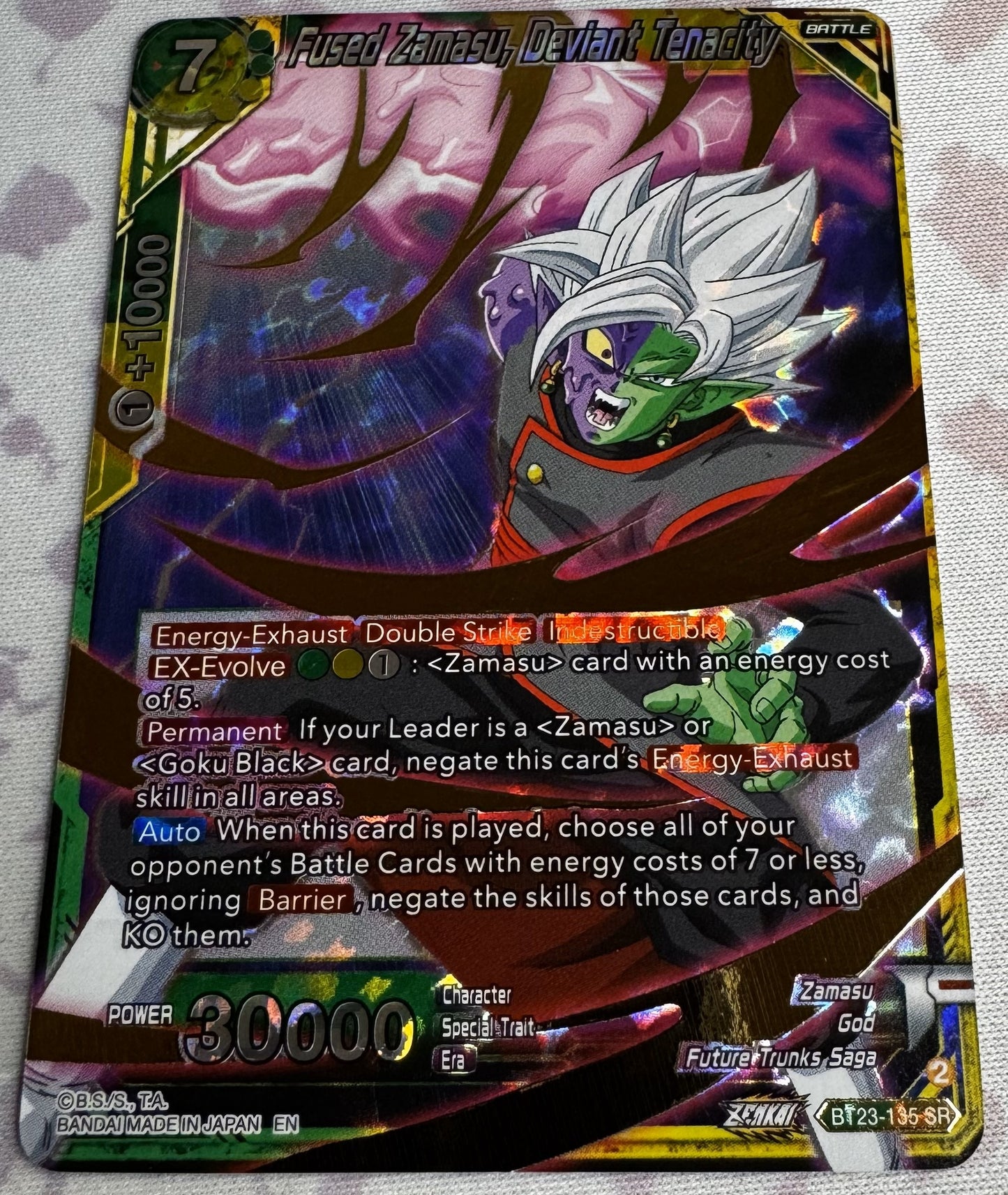 Fused Zamasu, Deviant Tenacity Dragonball Super card
