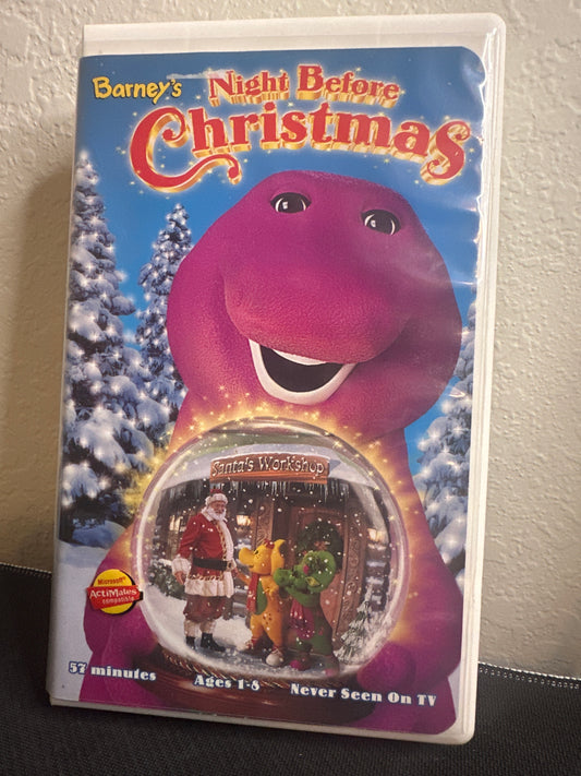 Barney 1999 Barneys Night Before Christmas VHS