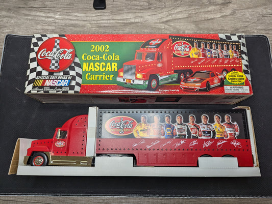 Coca-Cola Truck 2002 Holiday Nascar Carrier and Coke Car