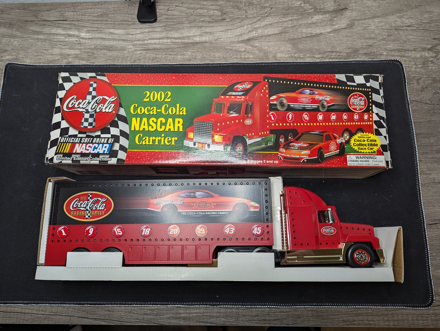 Coca-Cola Truck 2002 Holiday Nascar Carrier and Coke Car