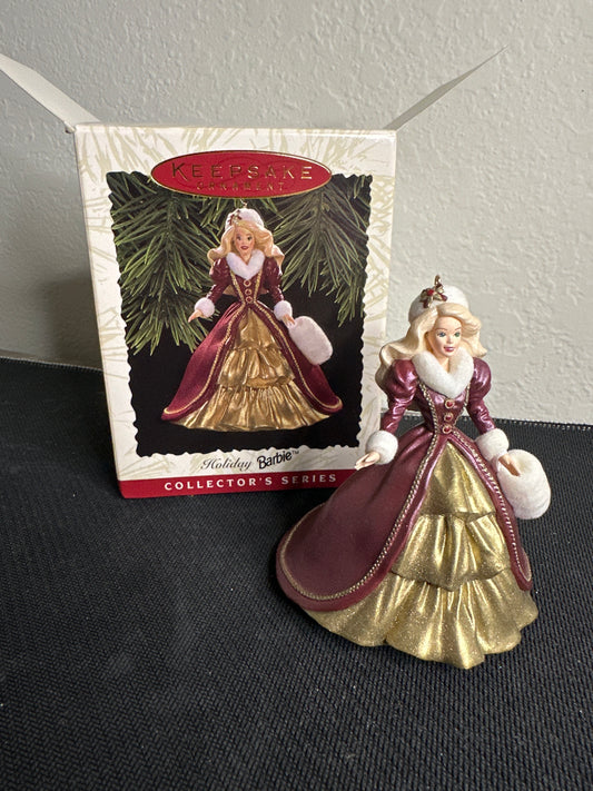 Hallmark Keepsake Ornament 1996 Holiday Barbie No.4