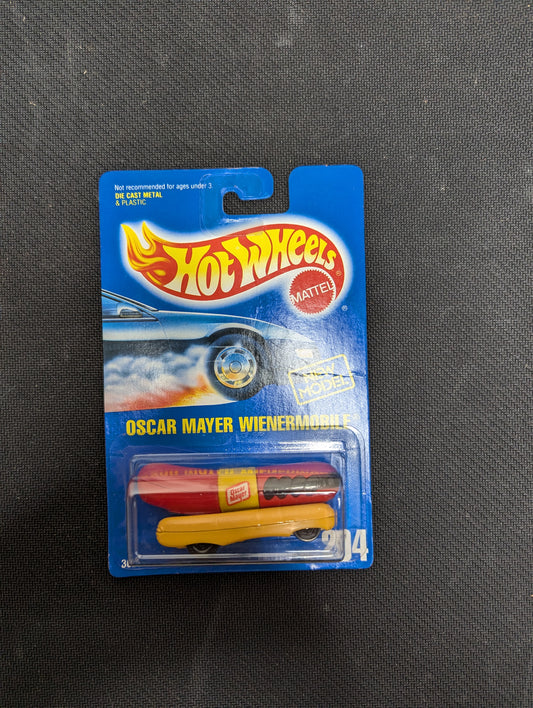 Hot Wheels 1991 Blue Line Main Card Oscar Mayer Wienermobile #204 #3029