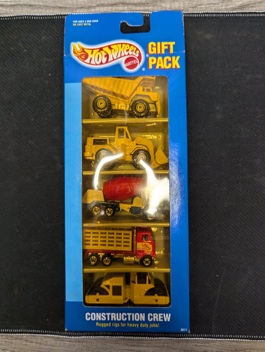 Hot Wheels 1994 Gift Pack 5 Cars Construction Crew #3871