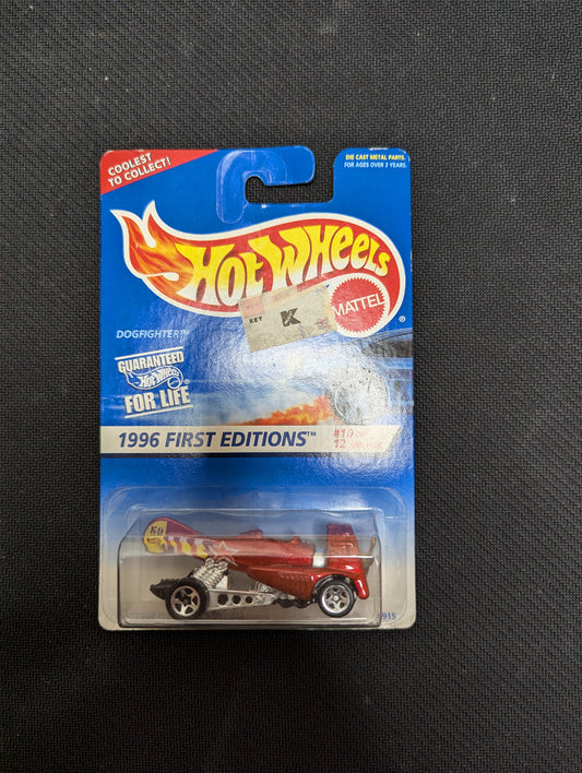 Hot Wheels 1995 Blue Card 1996 First Editions Dogfighter 10 out of 12 #375 #14915