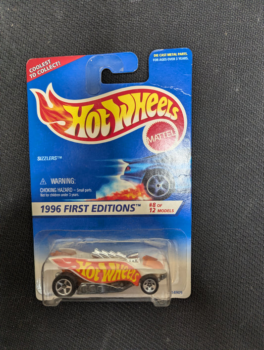 Hot Wheels 1996 Blue Card First Editions Sizzlers 8 out of 12 #369 #14909 Front