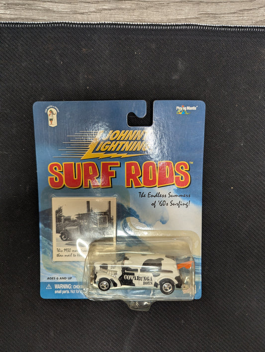 Johnny Lightning Surf Rods Cowabunga Boys Bus White Lightning Chase