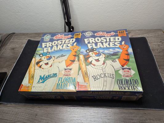 Kellogg's 1993 Frosted Flakes Memorabilia - Rockies & Marlins Sealed