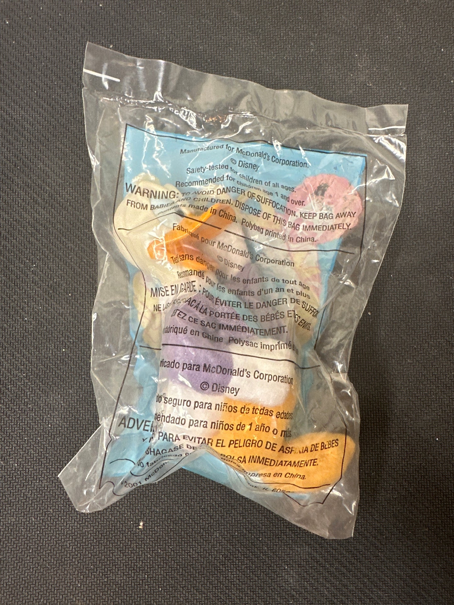 McDonalds Happy Meal 2001 House of Mouse No. 3 Donald Duck Soft Toy