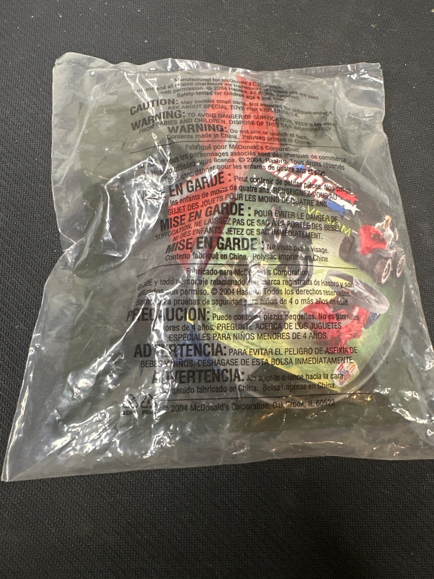 McDonalds Happy Meal 2004 GI Joe Cobra Commander Helicopter Toy