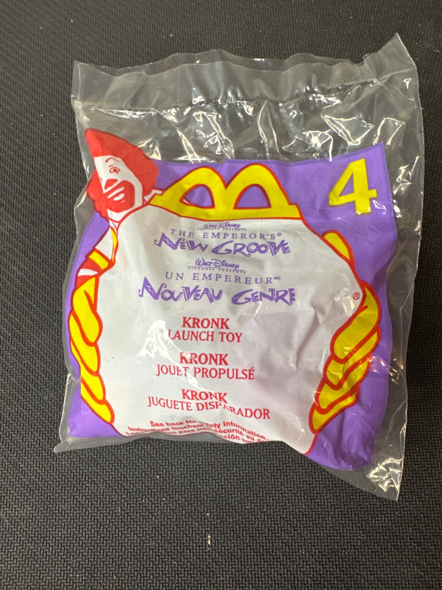 McDonalds Happy Meal 2000 The Emperors New Groove Kronk No. 4 Toy