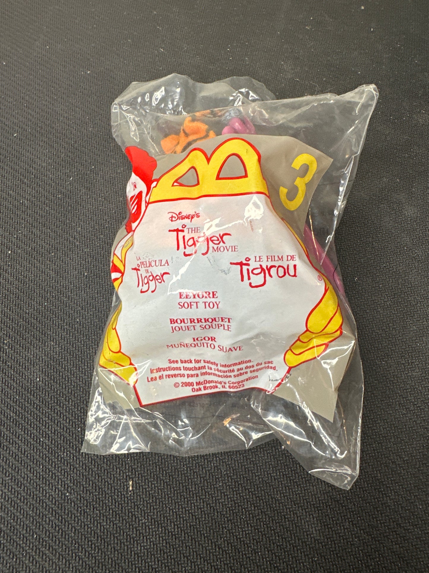 McDonalds Happy Meal Disney The Tigger Movie Eeyore No. 3 Soft Toy
