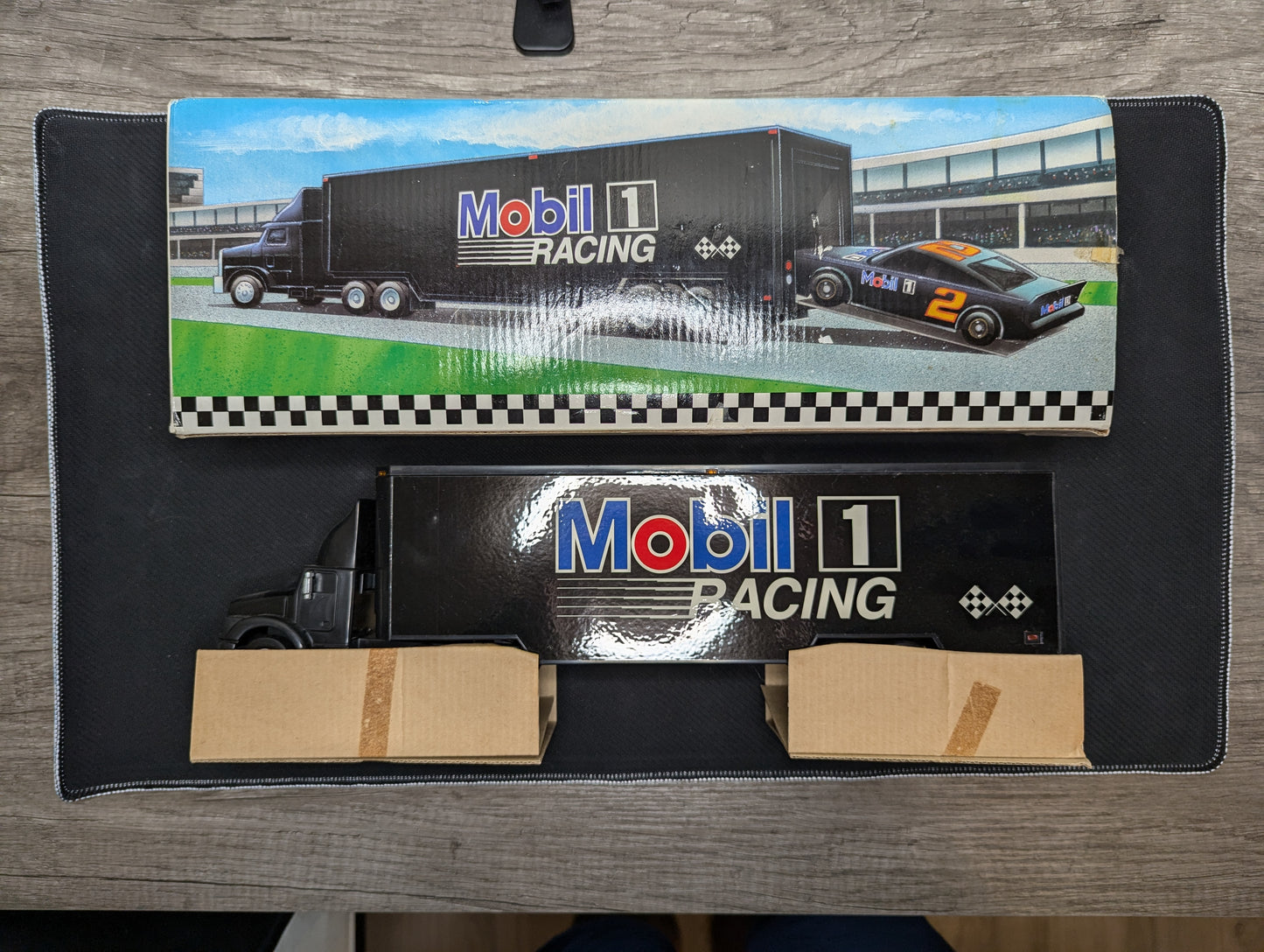 Mobil 1 1994 Racing Toy Race Car Carrier Truck Series Limited Edition