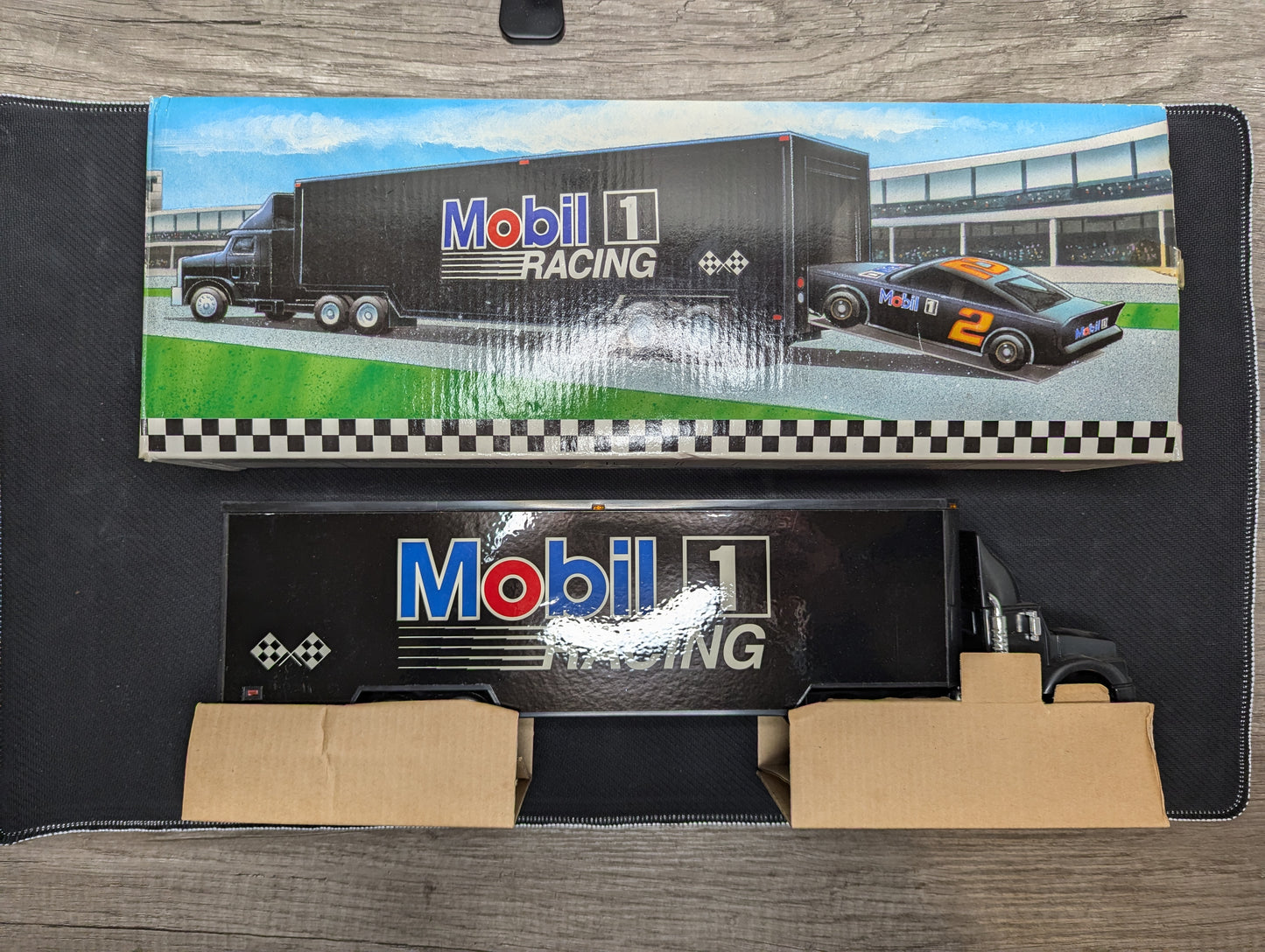 Mobil 1 1994 Racing Toy Race Car Carrier Truck Series Limited Edition