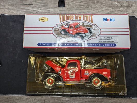 Mobil 2001 Vintage Tow Truck Diecast - Limited Edition Collector Series