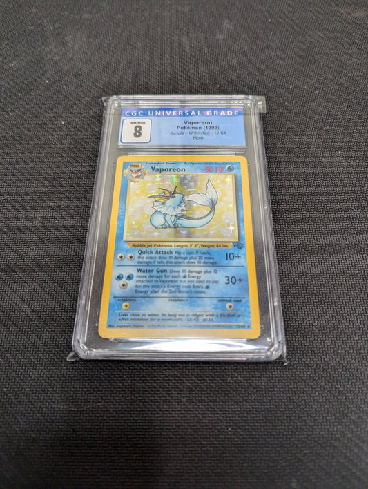 Pokémon 12/64 Vaporeon Jungle CGC 8